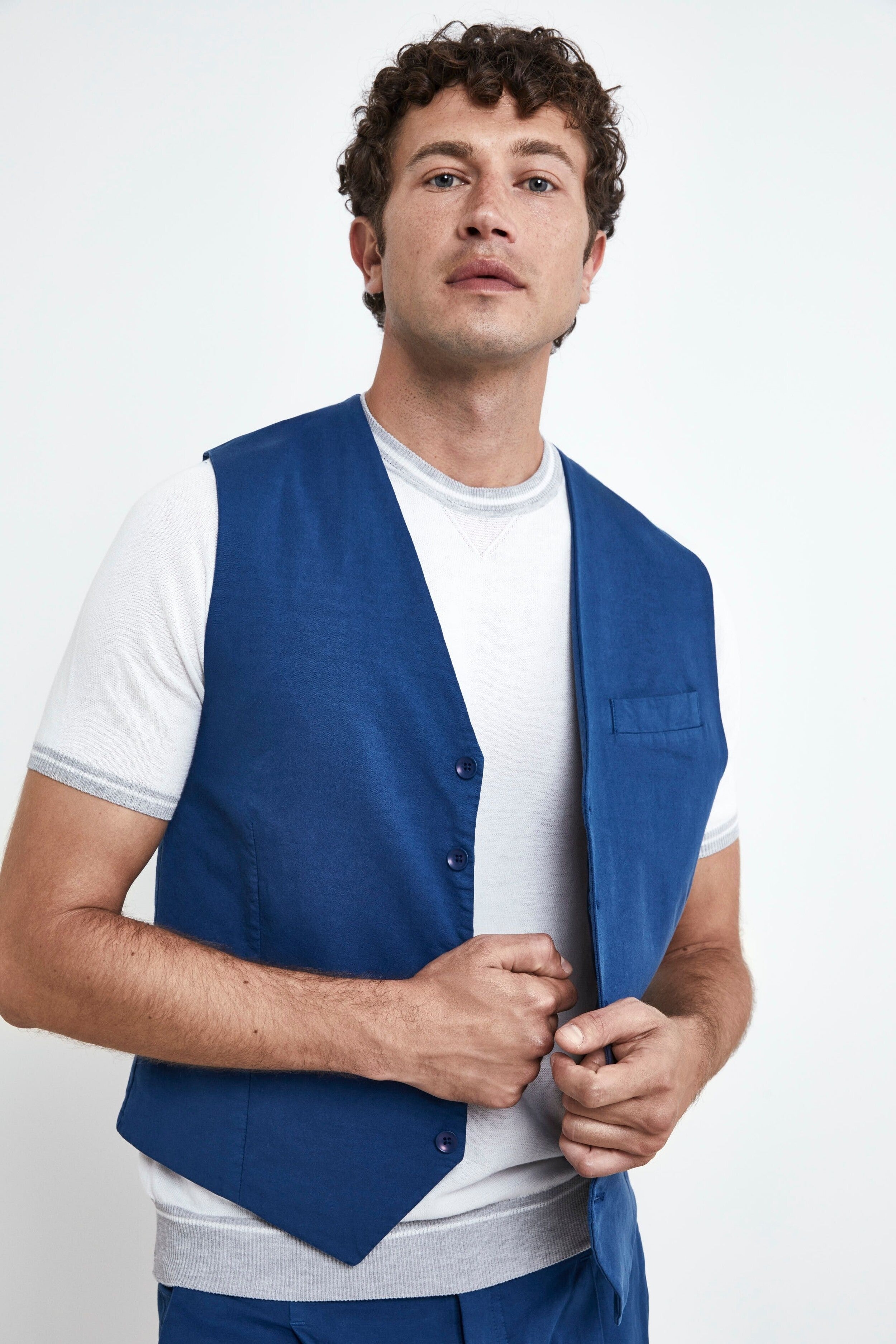 Gilet Casual in Cotone - ROYAL