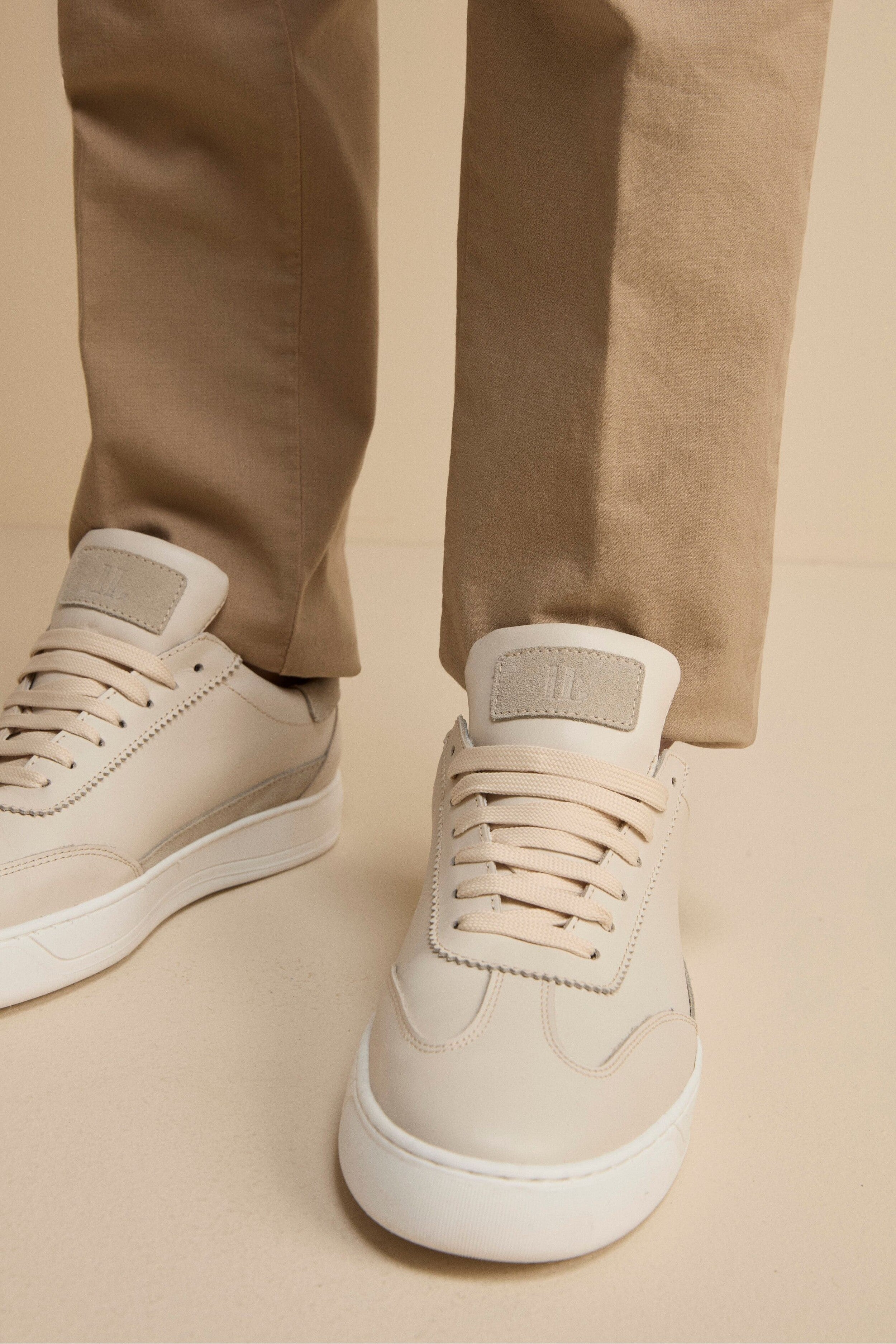 Sneakers Camoscio in Pelle - PANNA