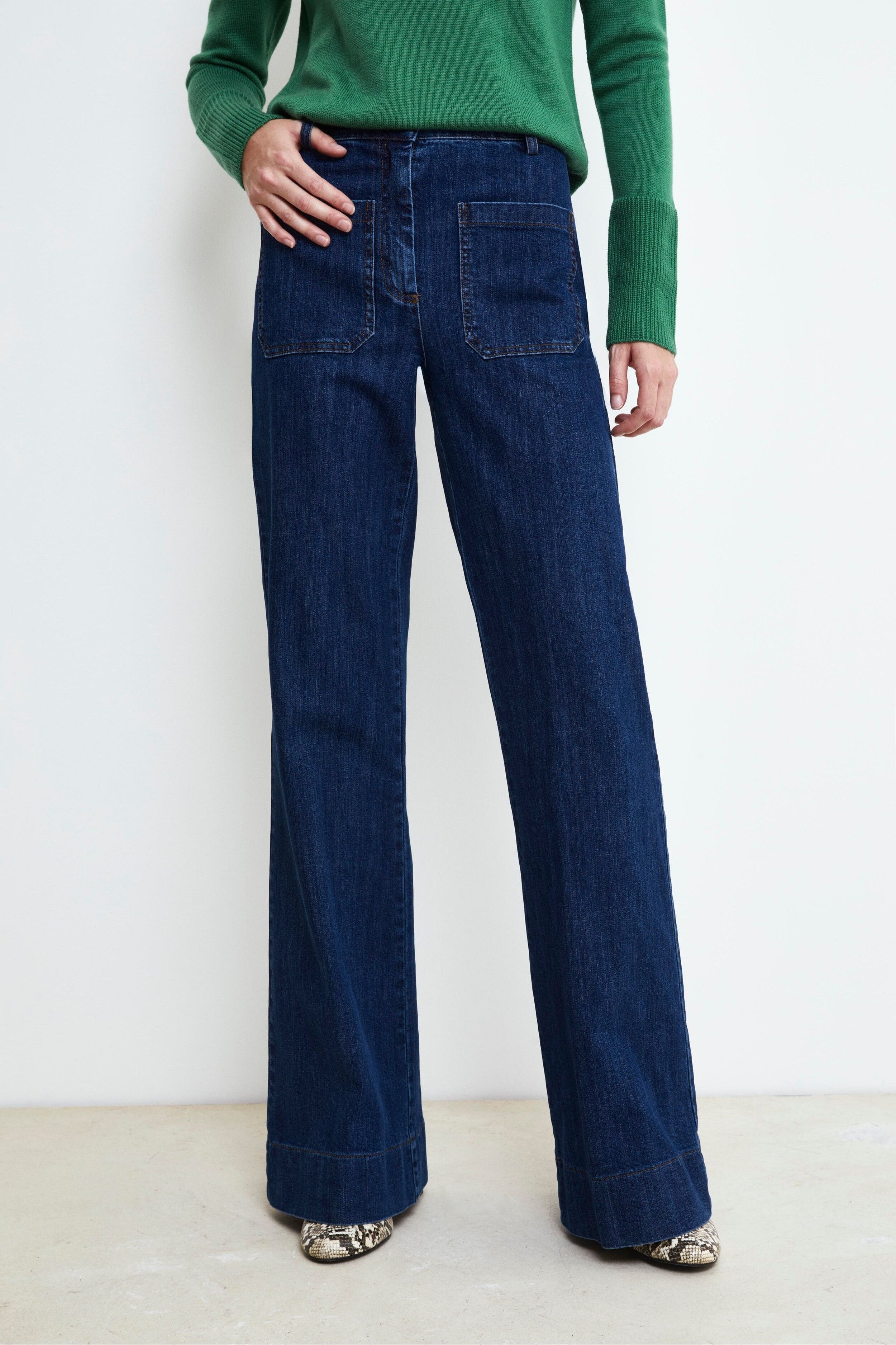 Jeans Palazzo in Cotone - JEANS
