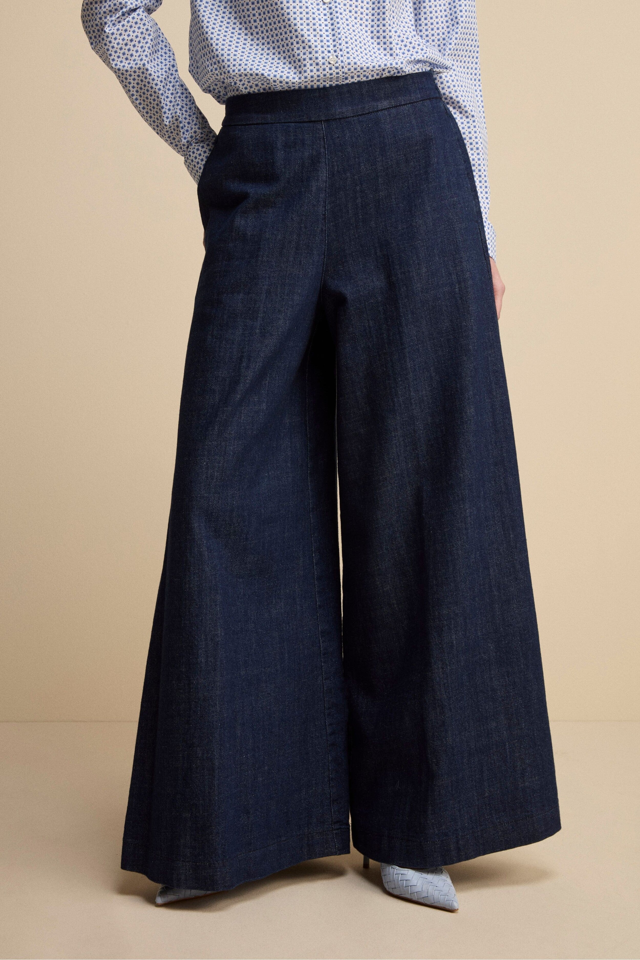 Pantalone Denim Over in Cotone - JEANS