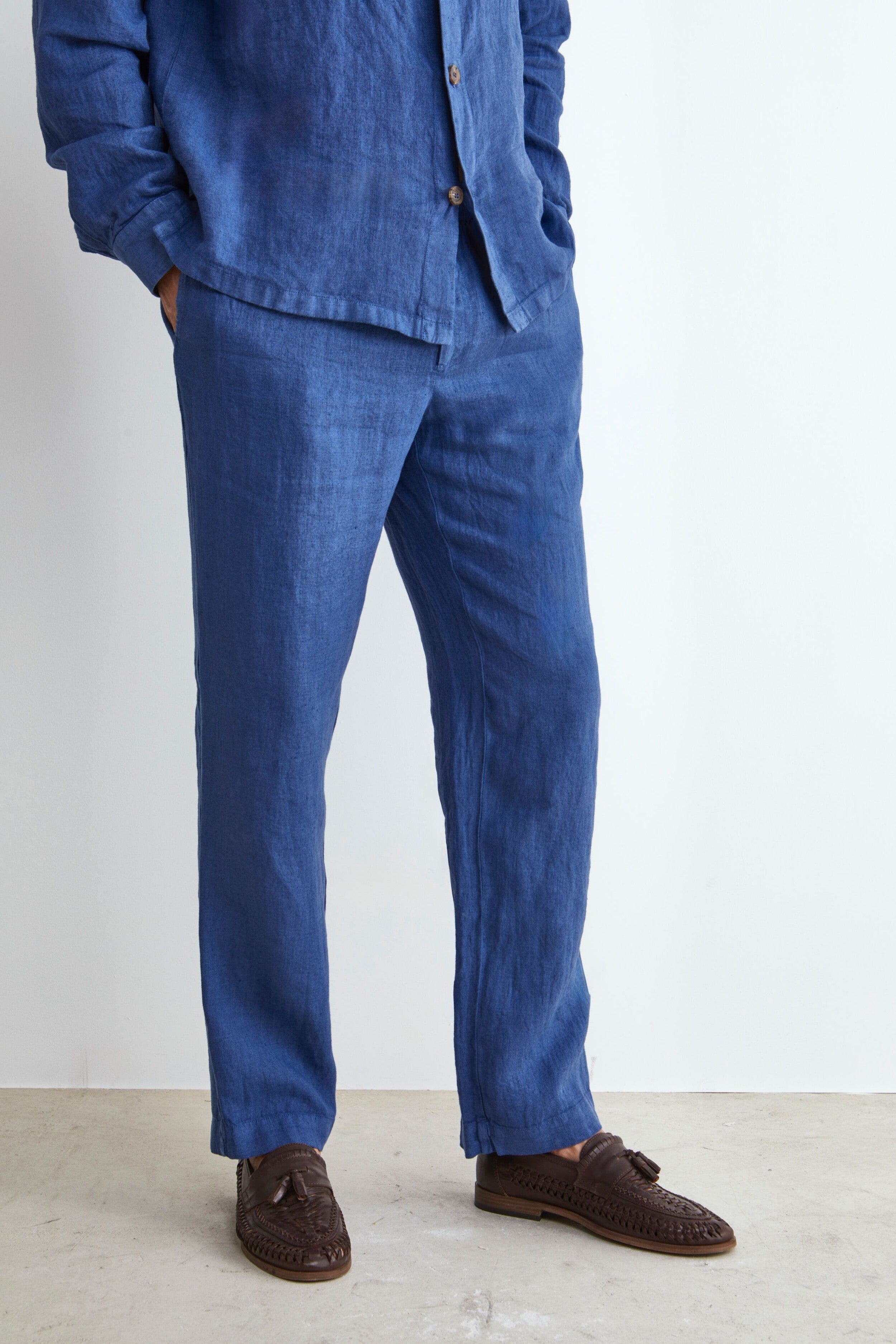 Pantalone in Lino con Coulisse - JEANS