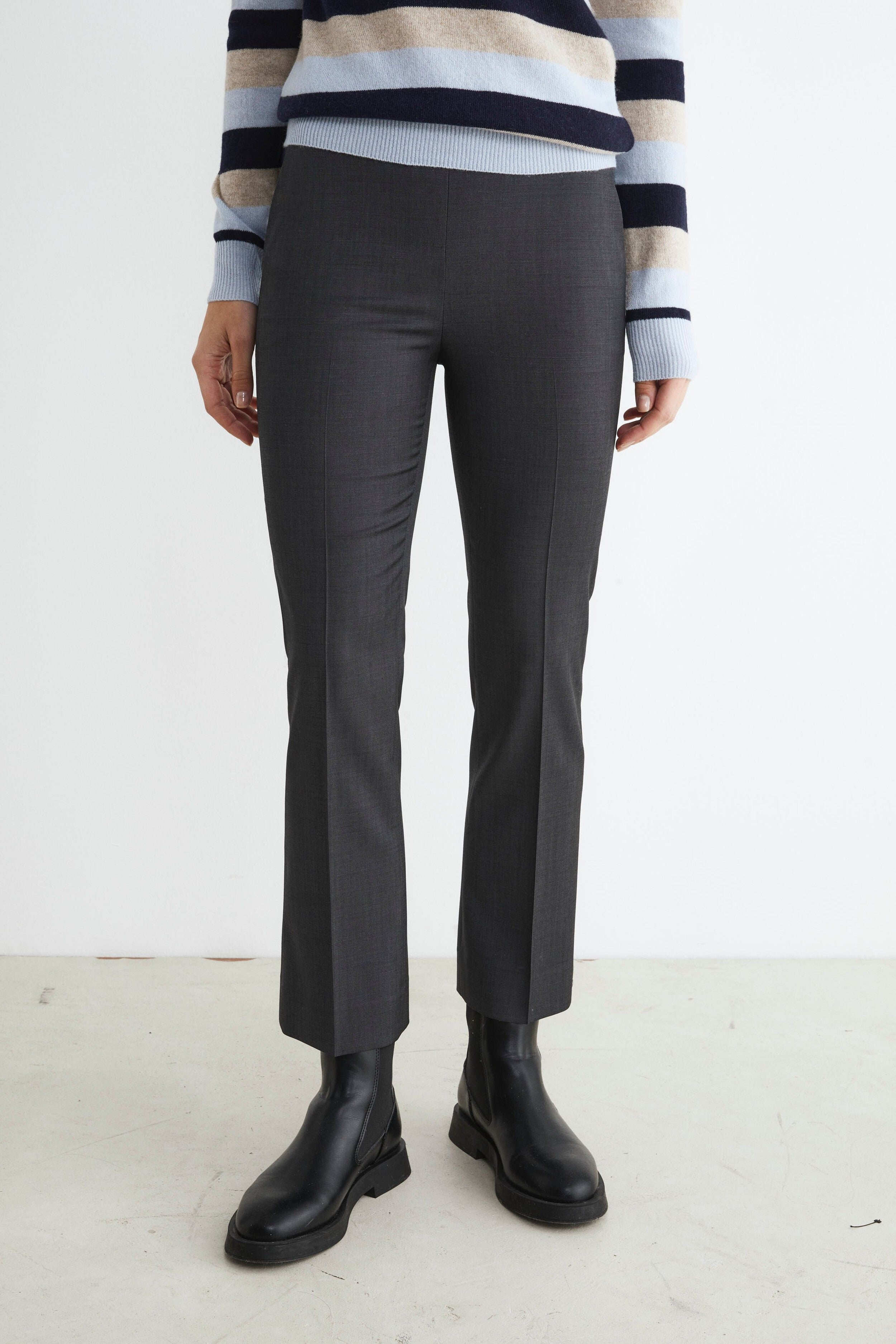 Pantalone elegante grigio da donna - GRIGIO