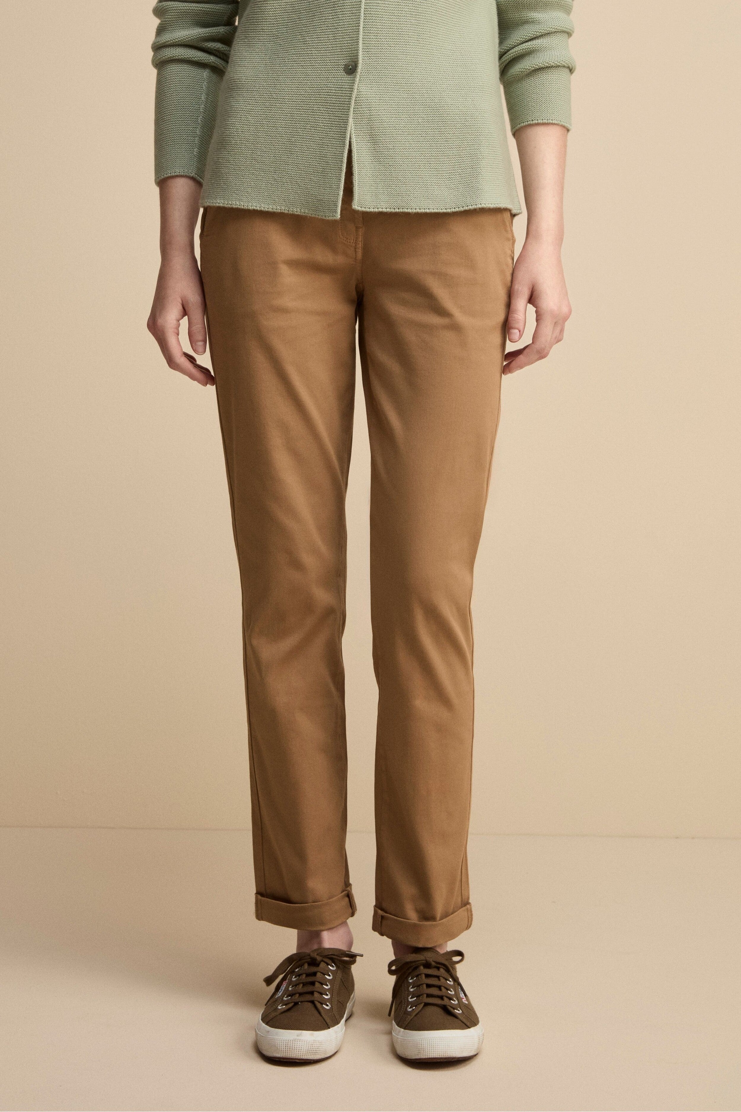 Pantalone Twill Regular Fit - BRONZO