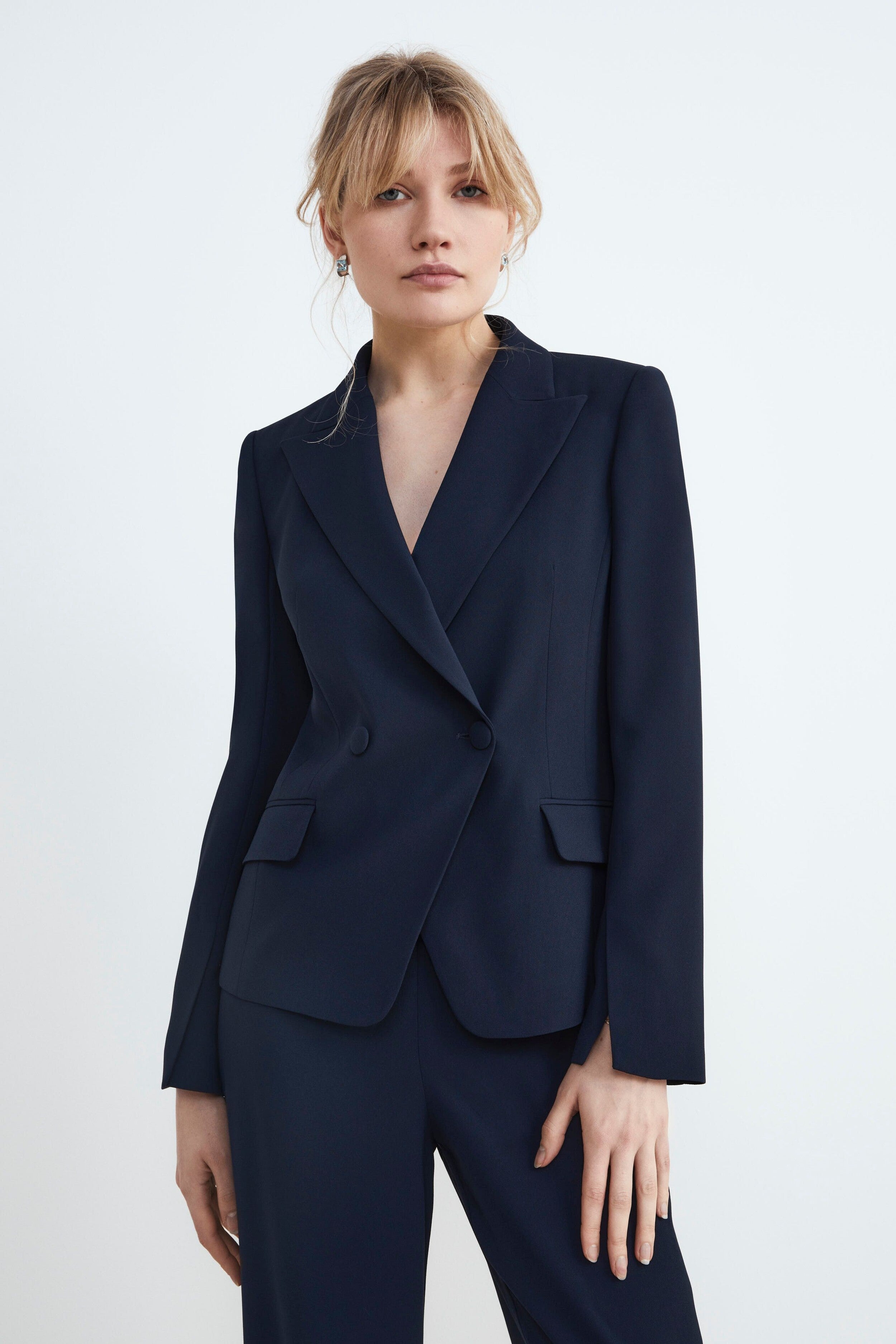 Blazer doppiopetto elegante - BLU