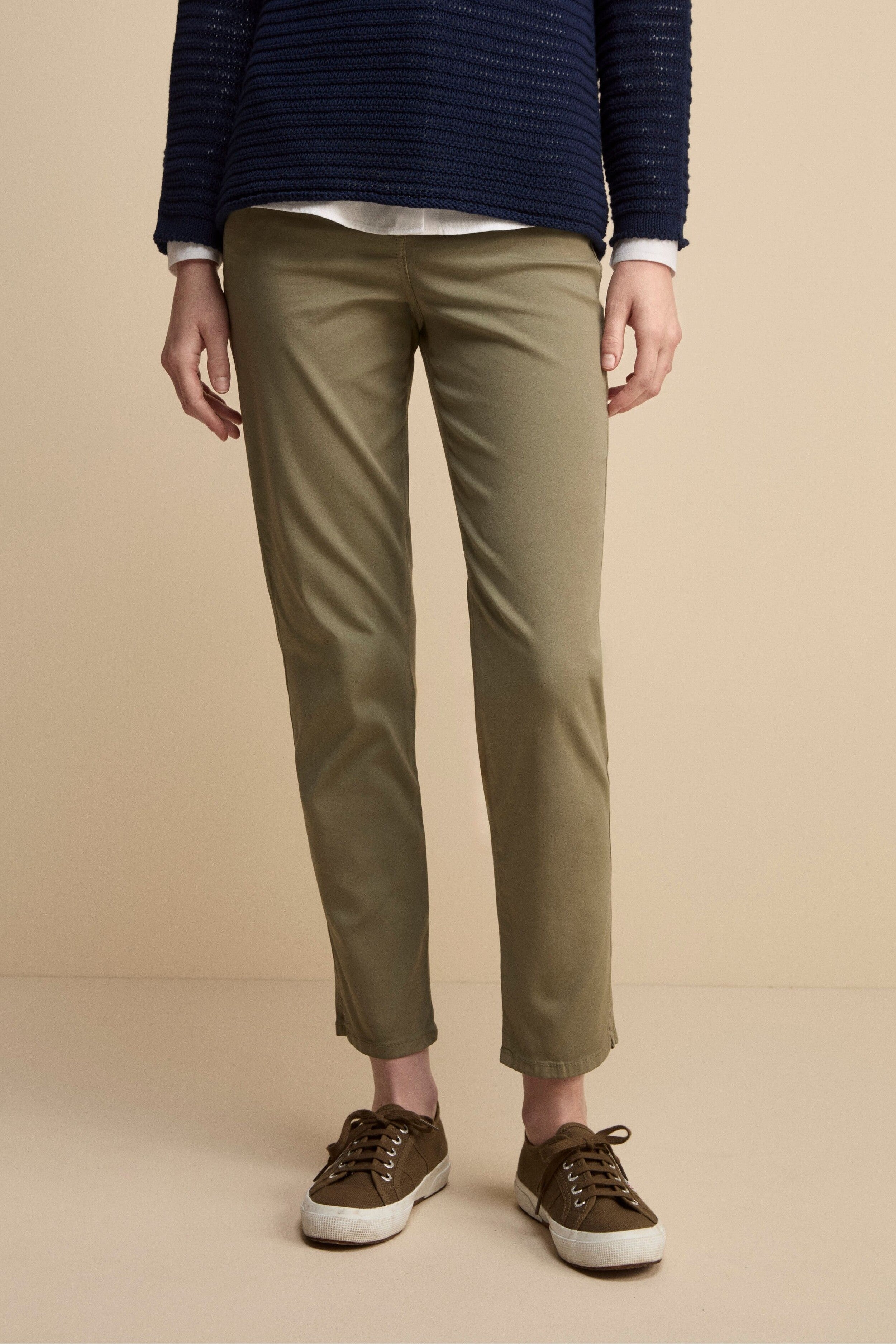 Pantaloni Slim Cinque Tasche - VERDE MILITARE