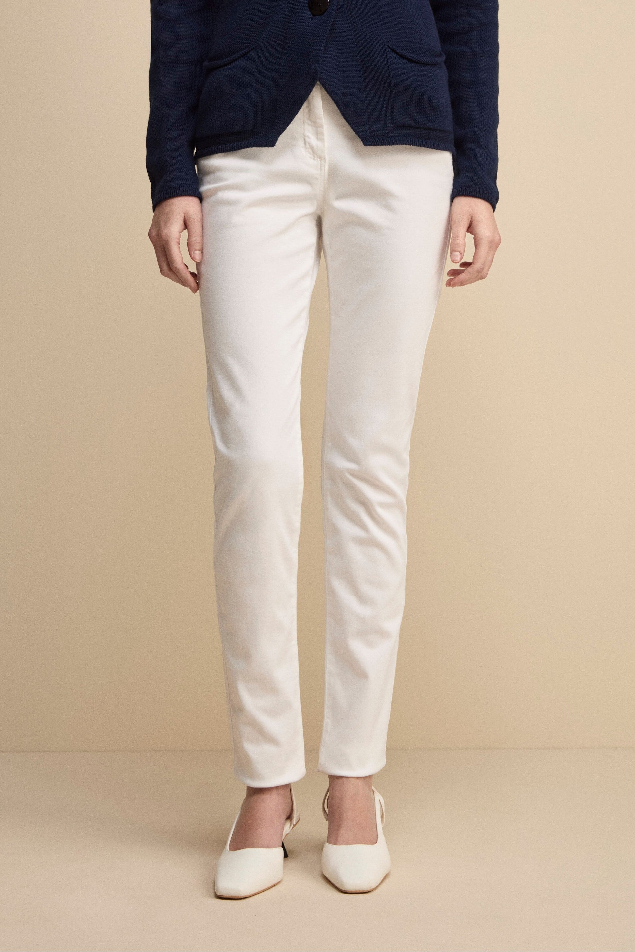 Pantalone Denim Cinque Tasche - DENIM BIANCO