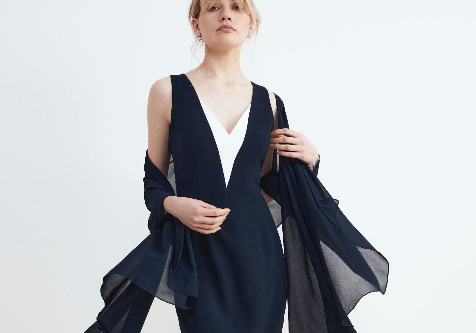 Abito a tubino da cerimonia da donna blu