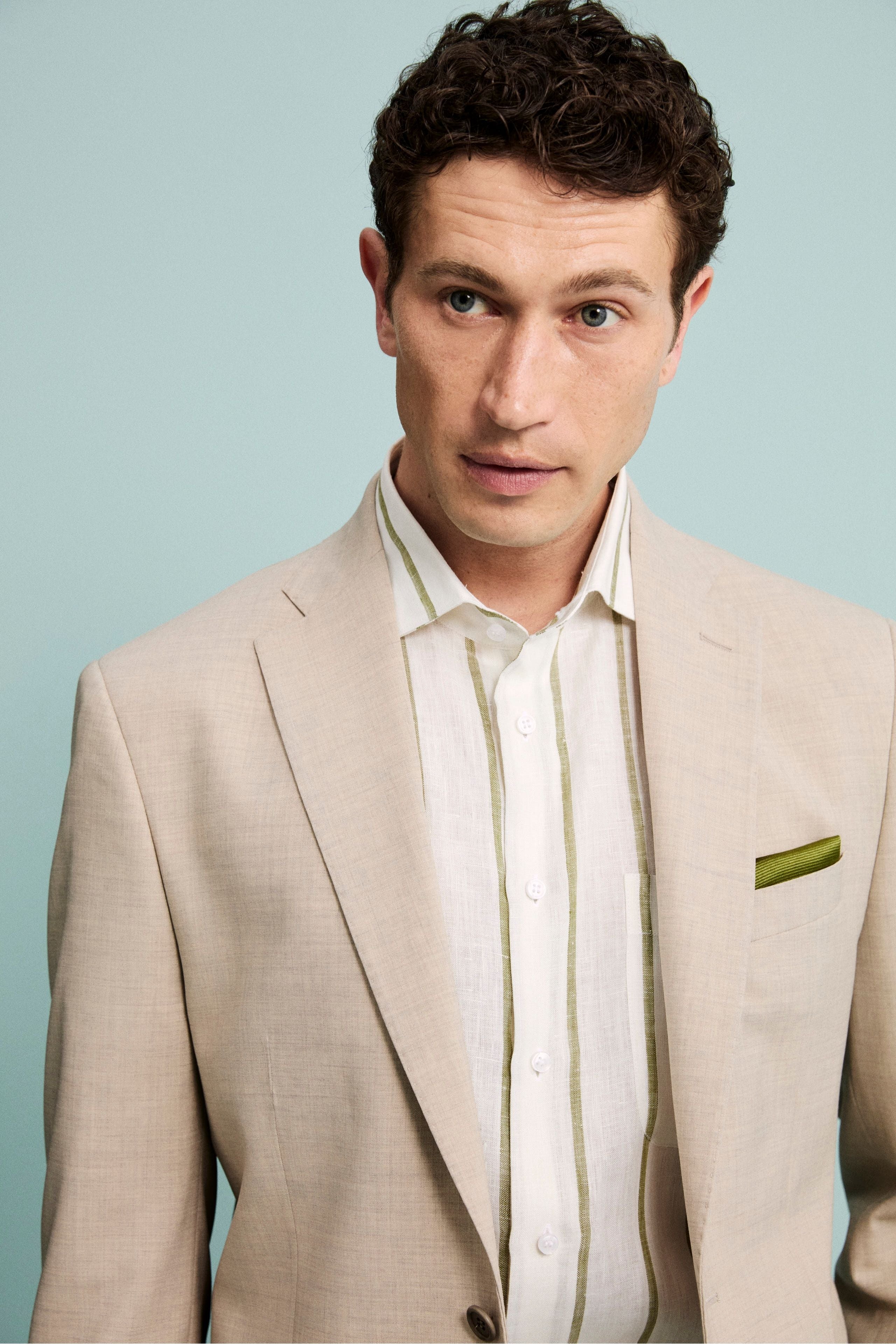 Pochette Elegante in Seta - VERDE MARRONE