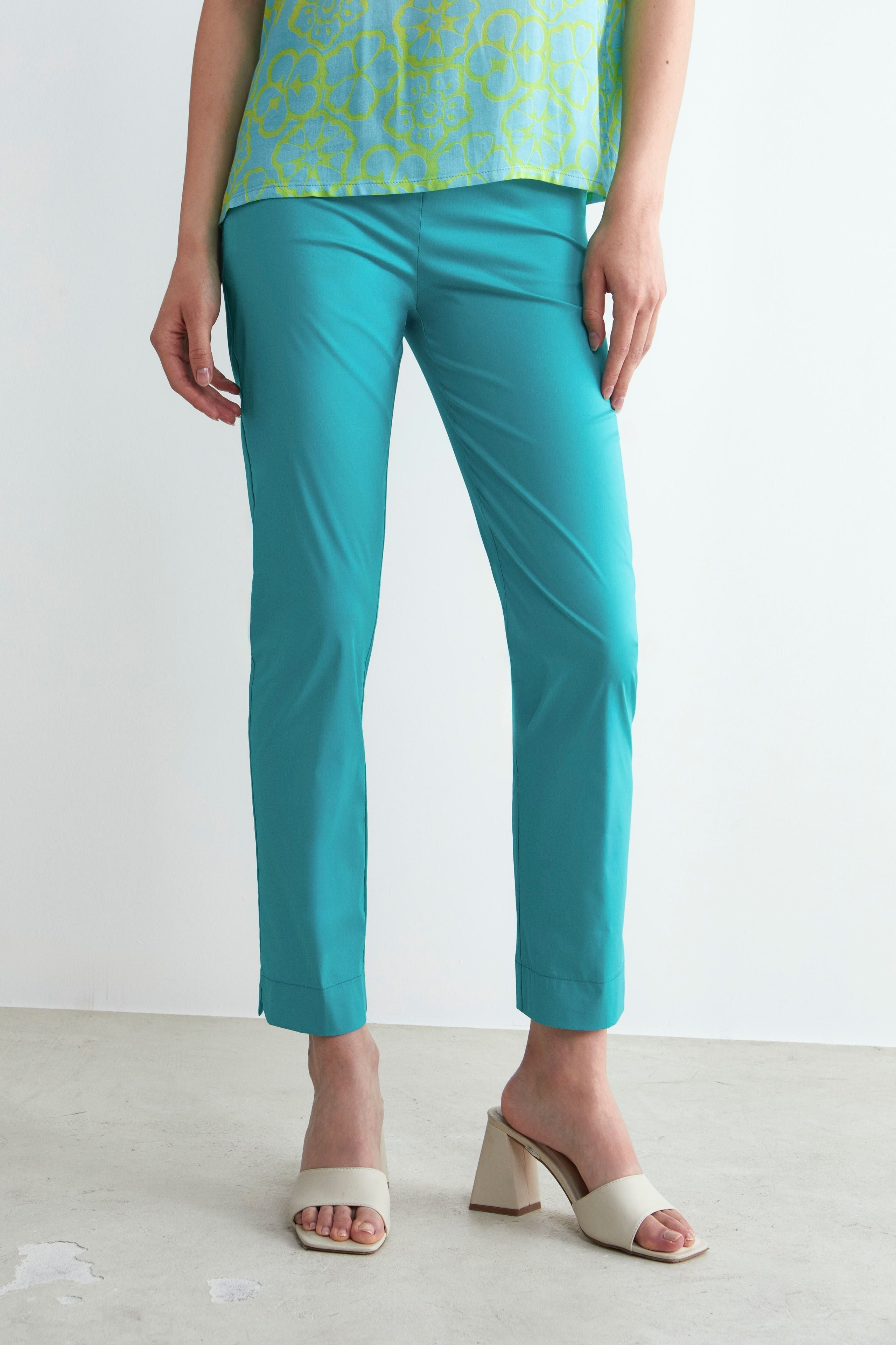 Pantalone capri con elastico - PAVONE