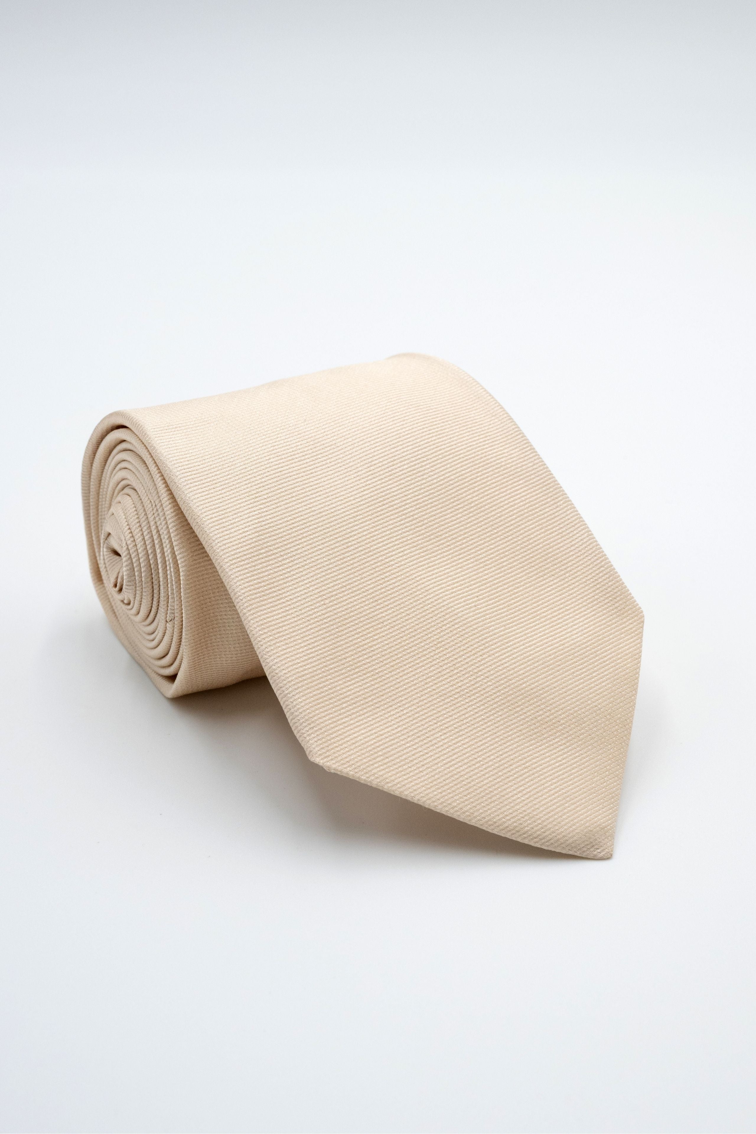 Silk Tie - Cream white
