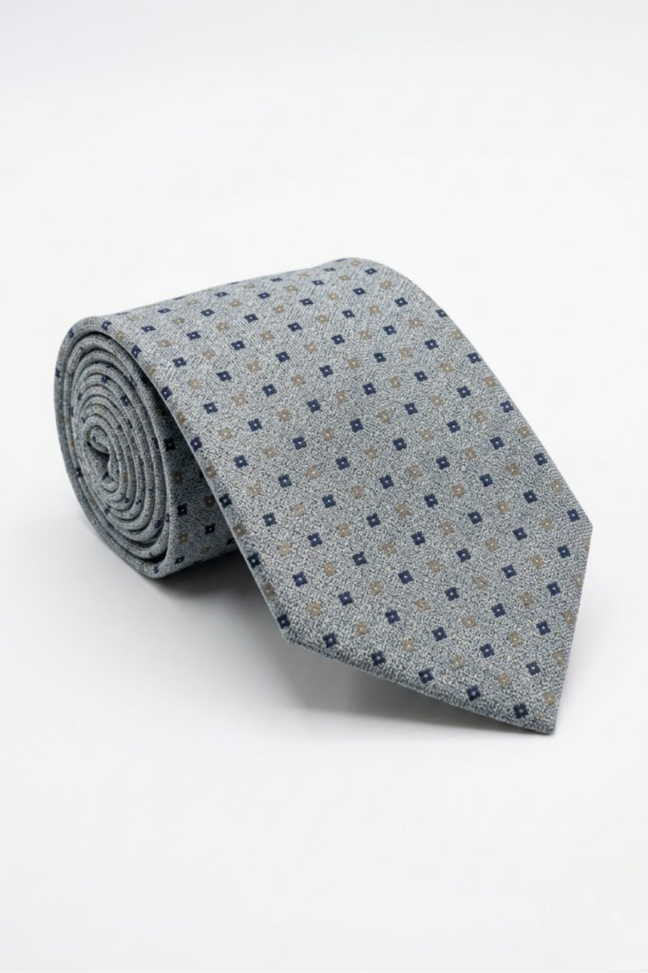 Cravate Jacquard à Motif Carreaux - Fantaisie