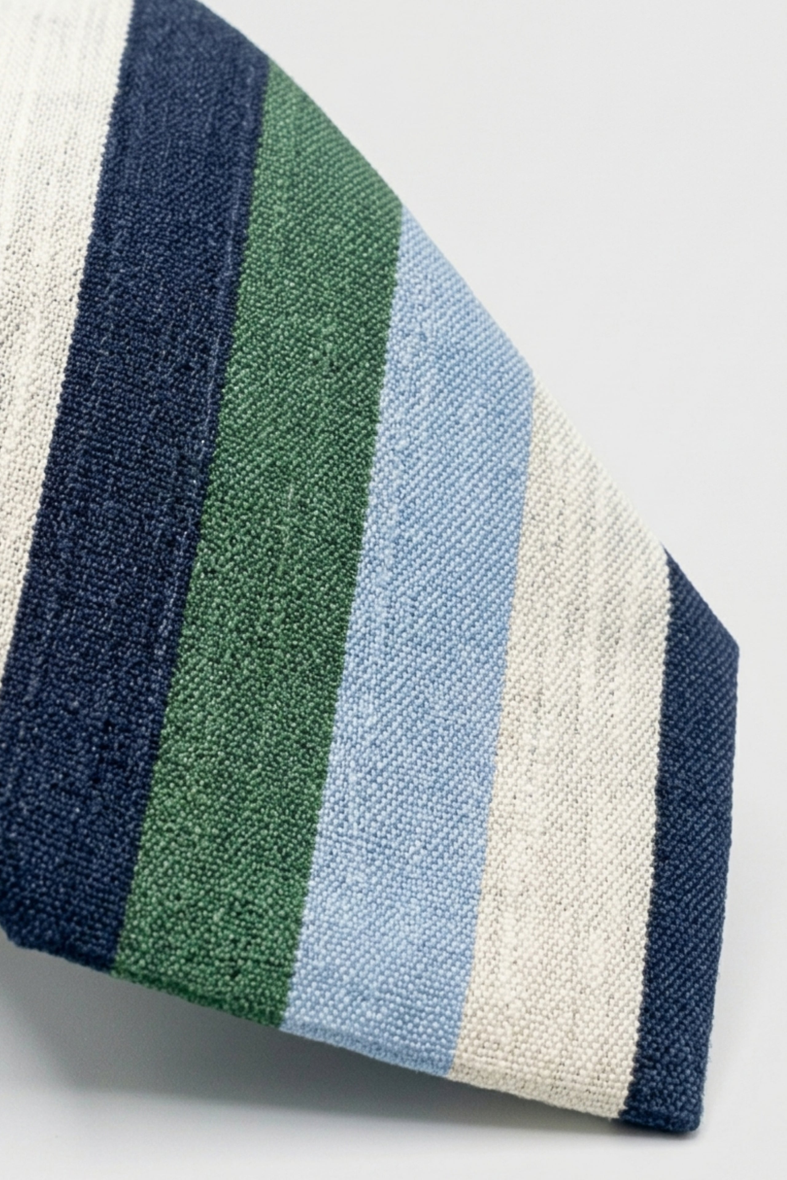 Cravate Casual en Soie à Rayures - -