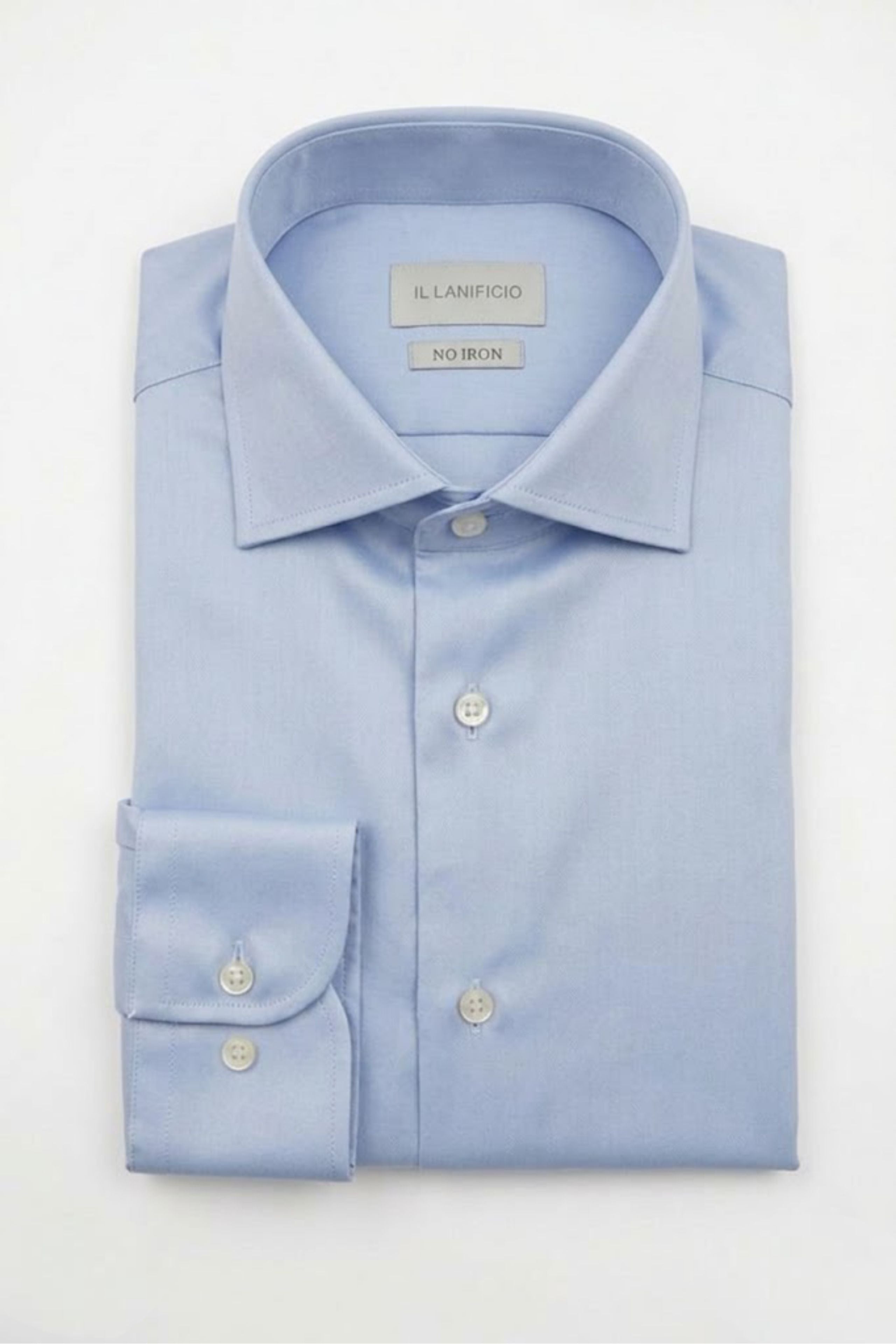 Chemise Regular Fit Sans Repassage - Bleu clair