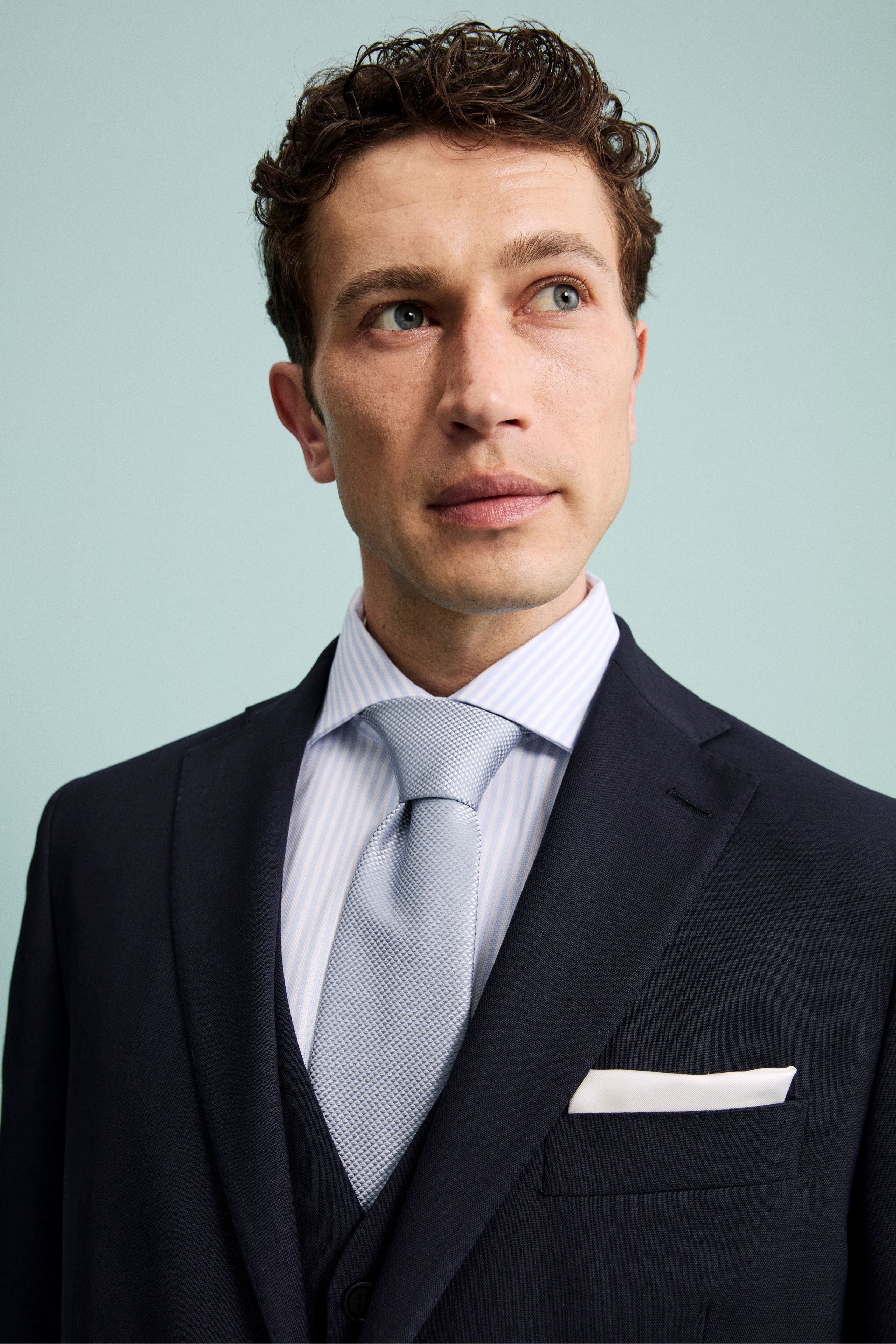 Cravatta elegante da Cerimonia - FANT. AZZURRO