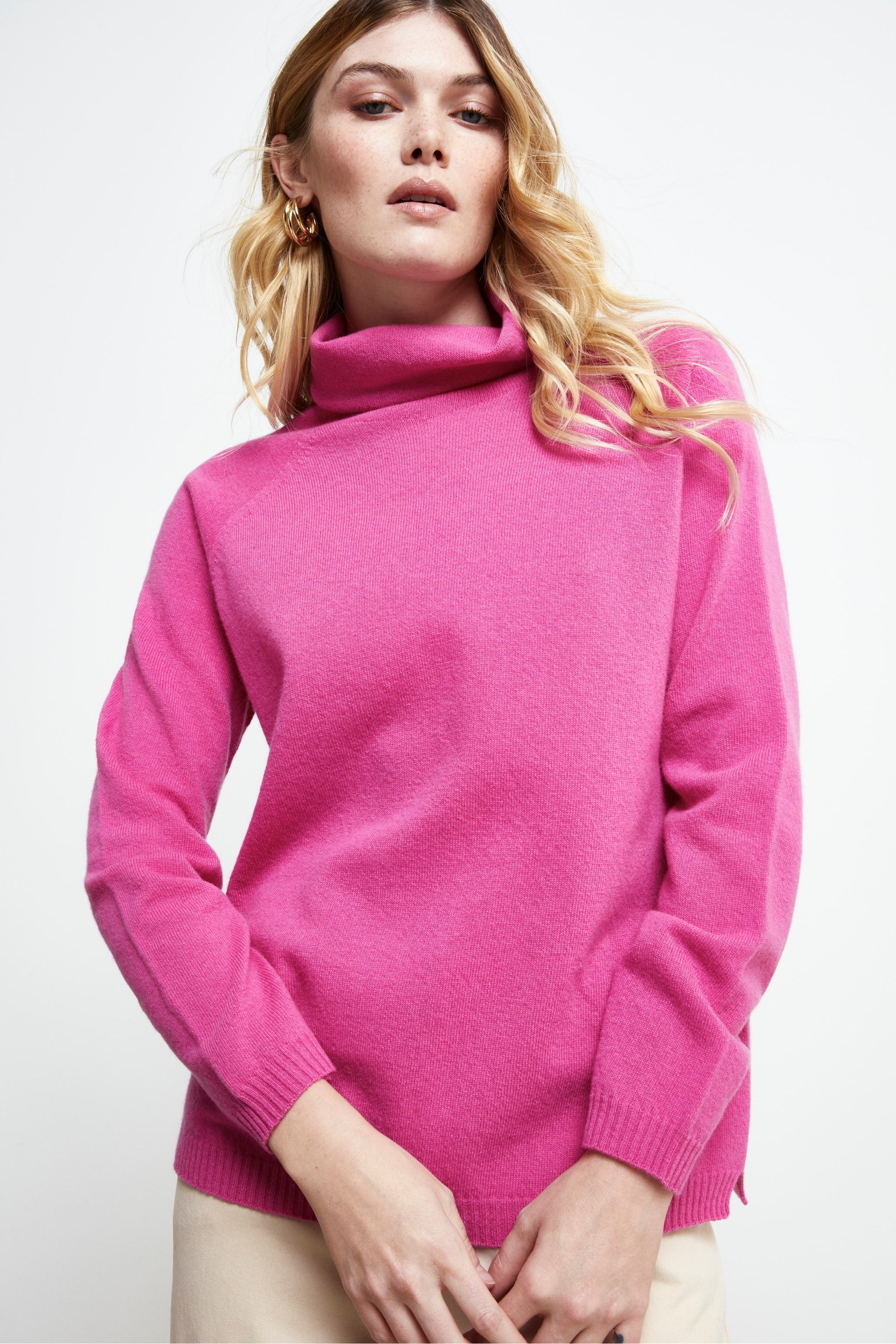 Maglia Collo Morbido lana cashmere - AZALEA