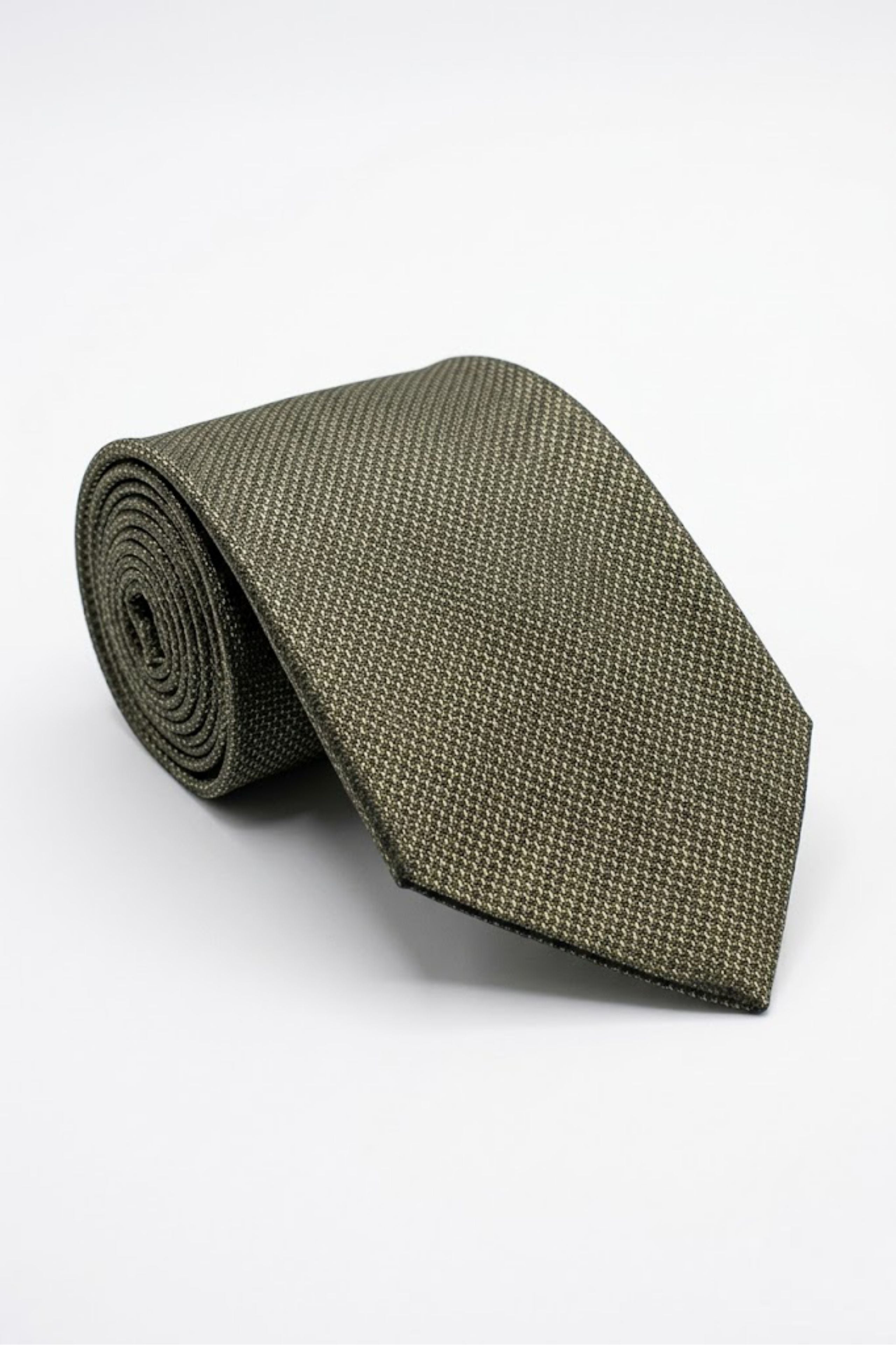 Cravate en Soie à Motif Vert - VERT