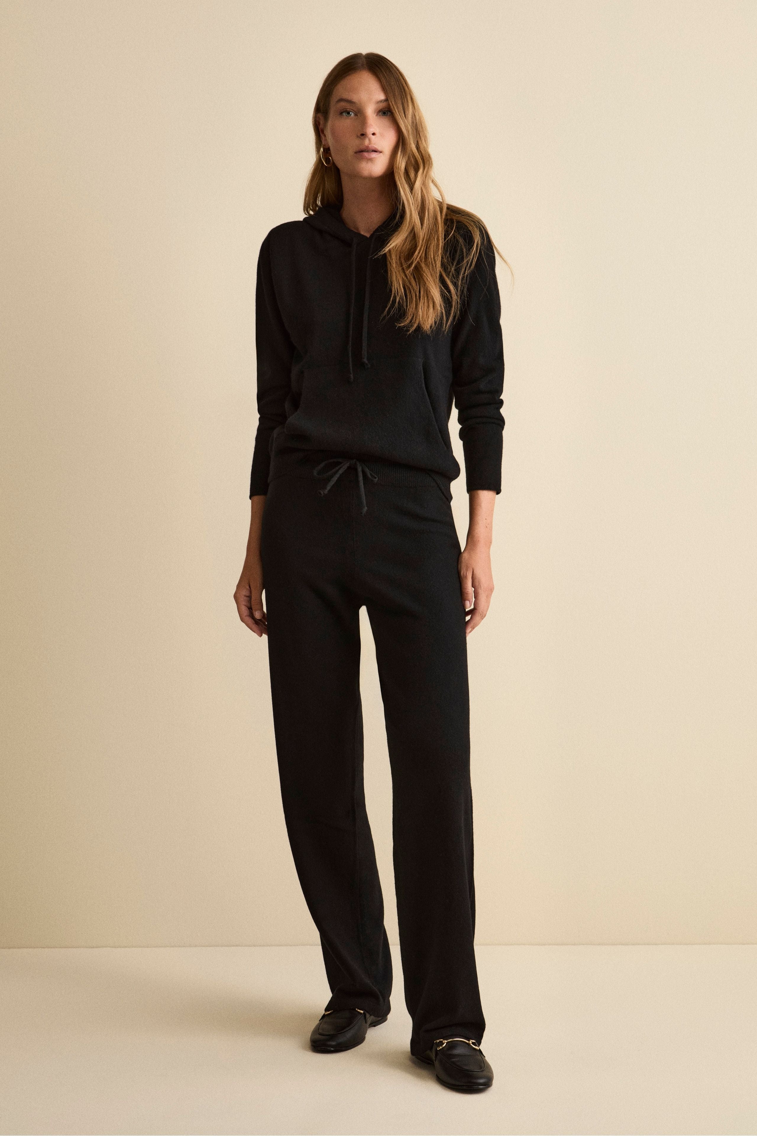 Soft Cashmere Jumpsuit - BLACK