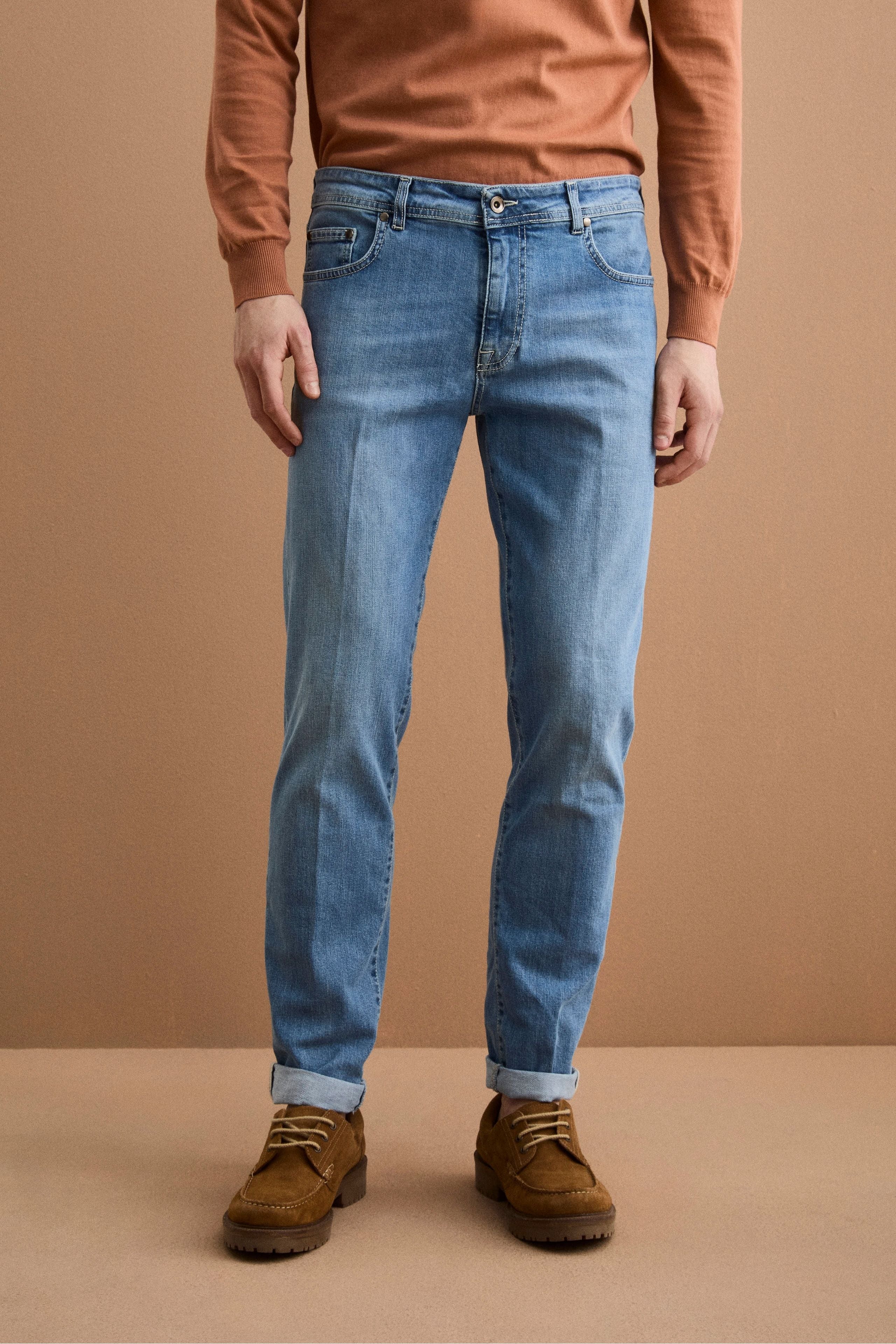 Slim-Fit-Jeans mit Fünf Taschen - HELLER DENIM