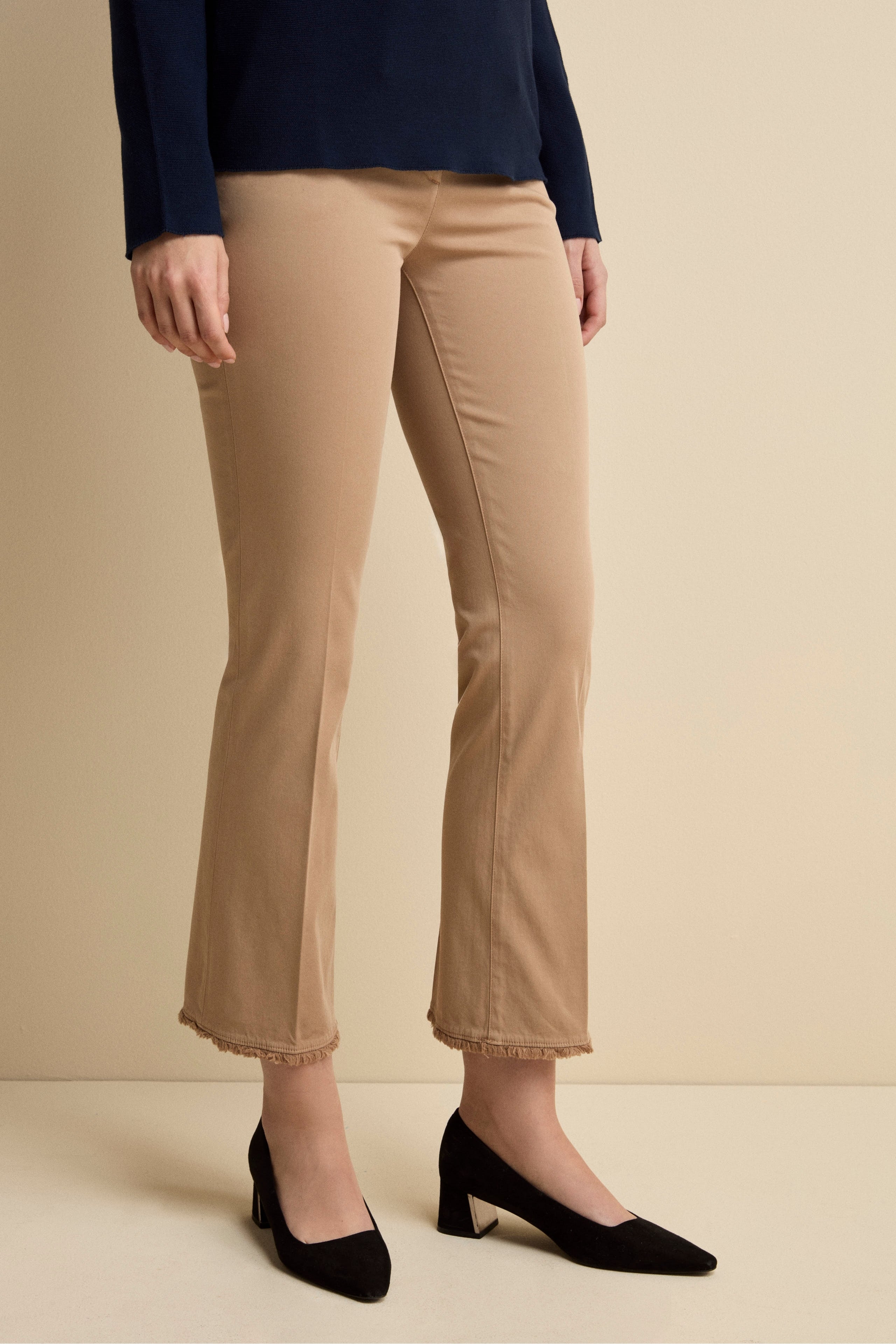 Pantalone Flare in Gabardina - TORTORA