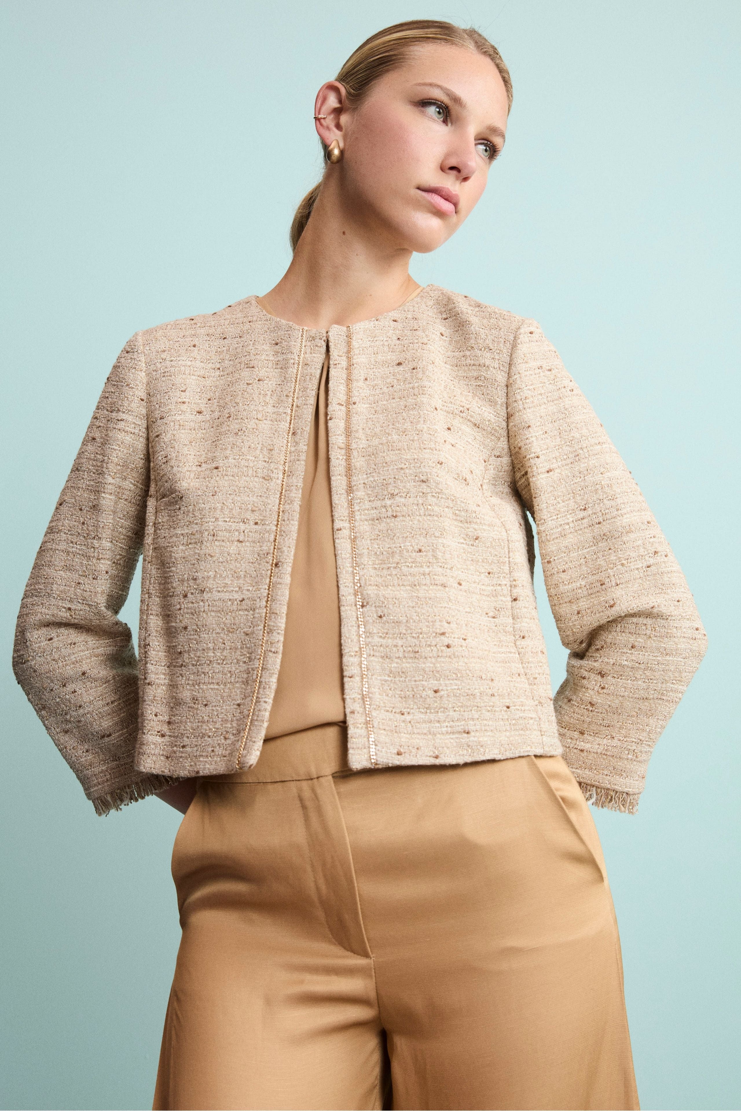 Giacca Chanel Elegante con Lurex - ECRU