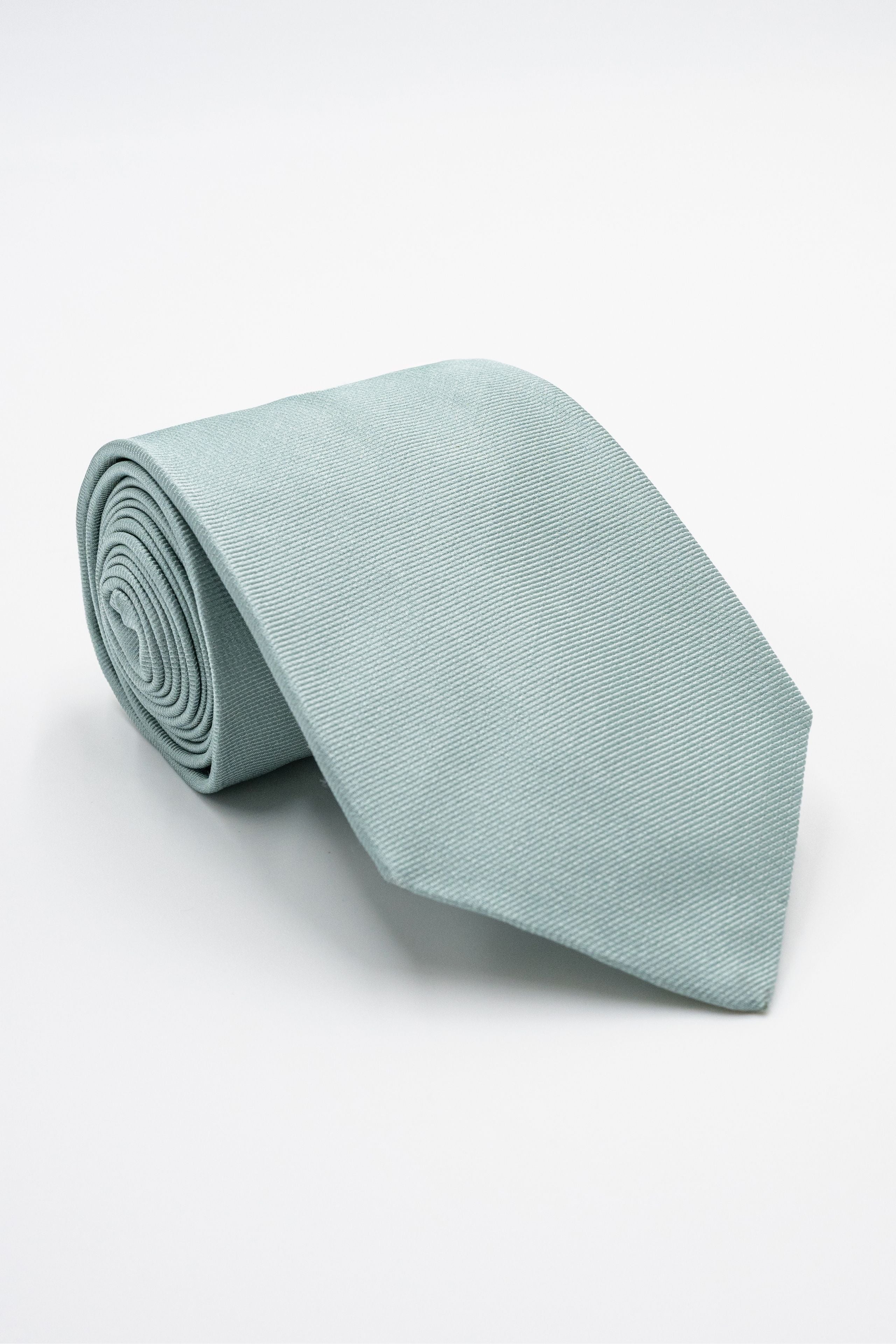 Silk Tie - Aqua green