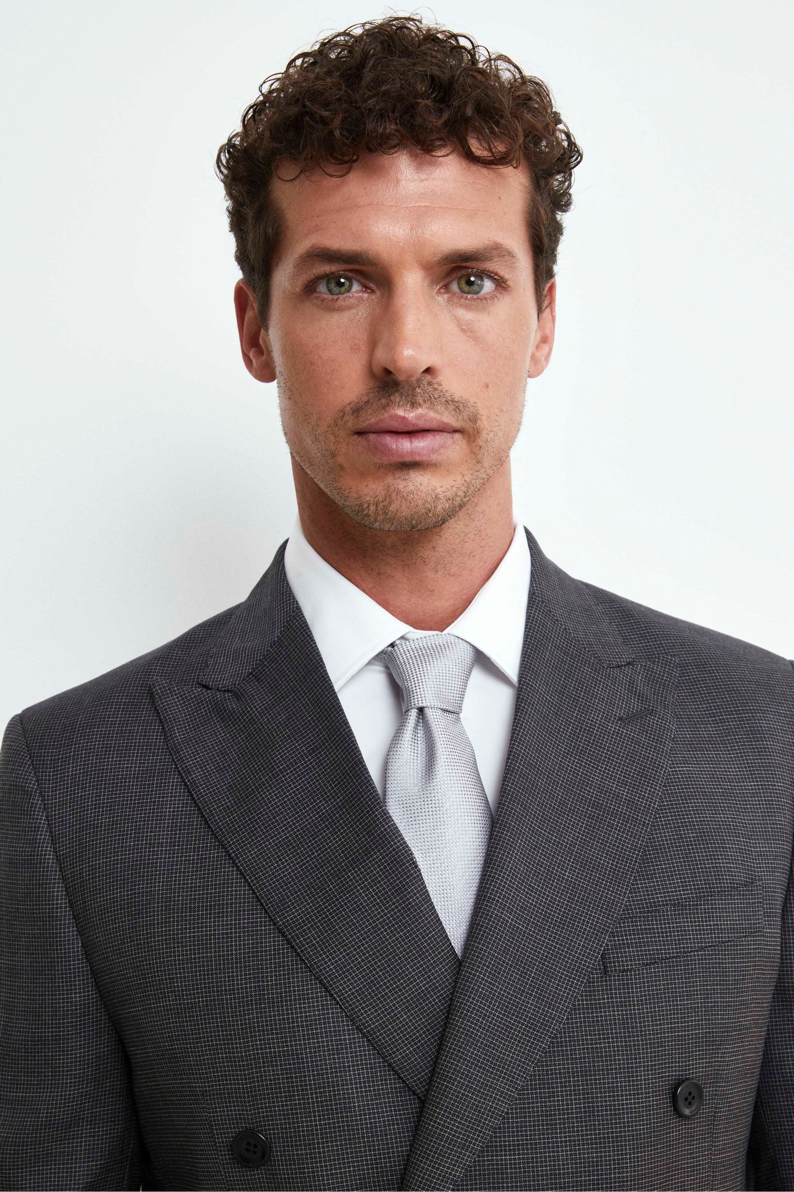 Cravatta Fantasia in Seta - FANT. GRIGIO