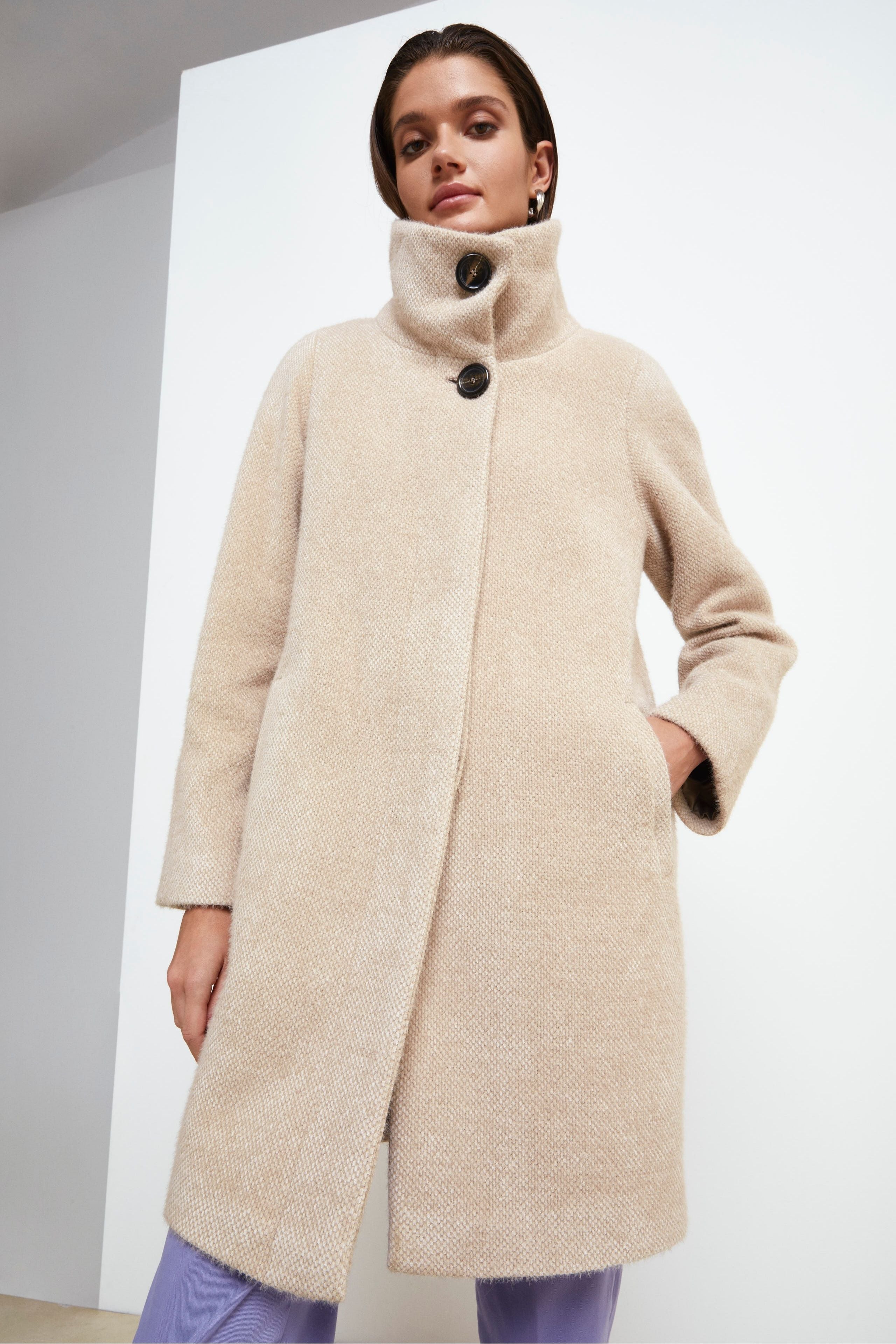 Cappotto Collo Alto con Bottoni - CACHA’