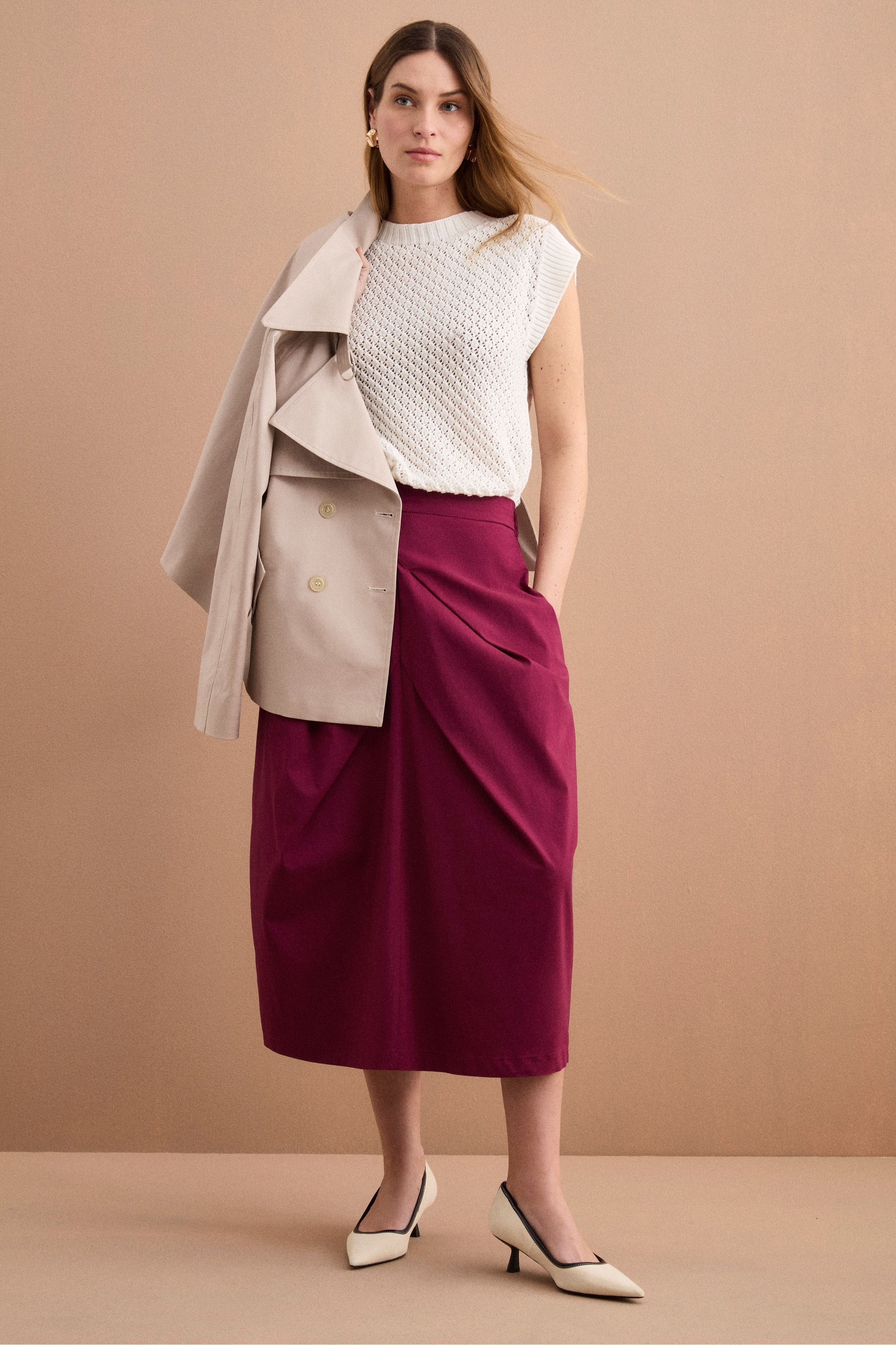 Gonna Lunga in Bengalina con Pinces - BORDEAUX