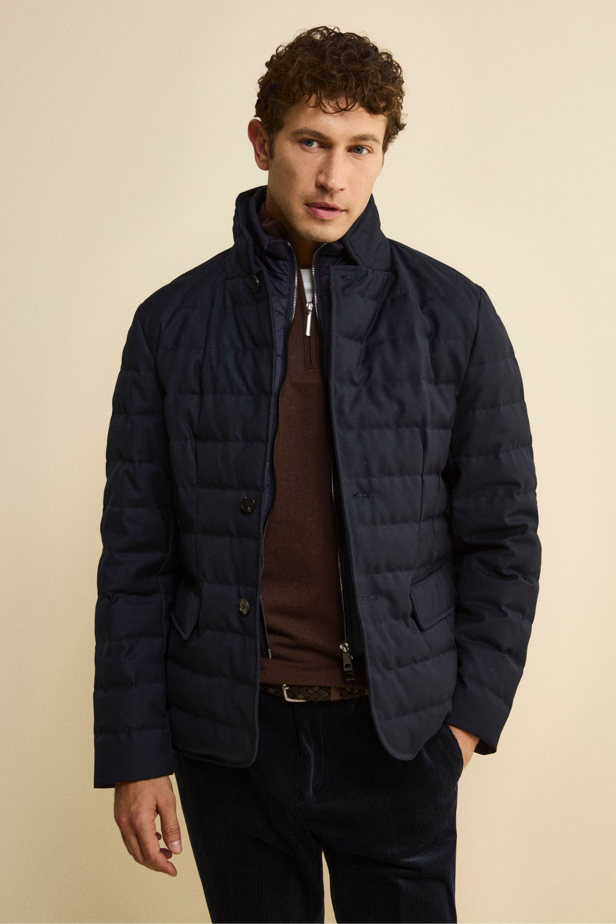 Padded Jacket with Vest - BLUE
