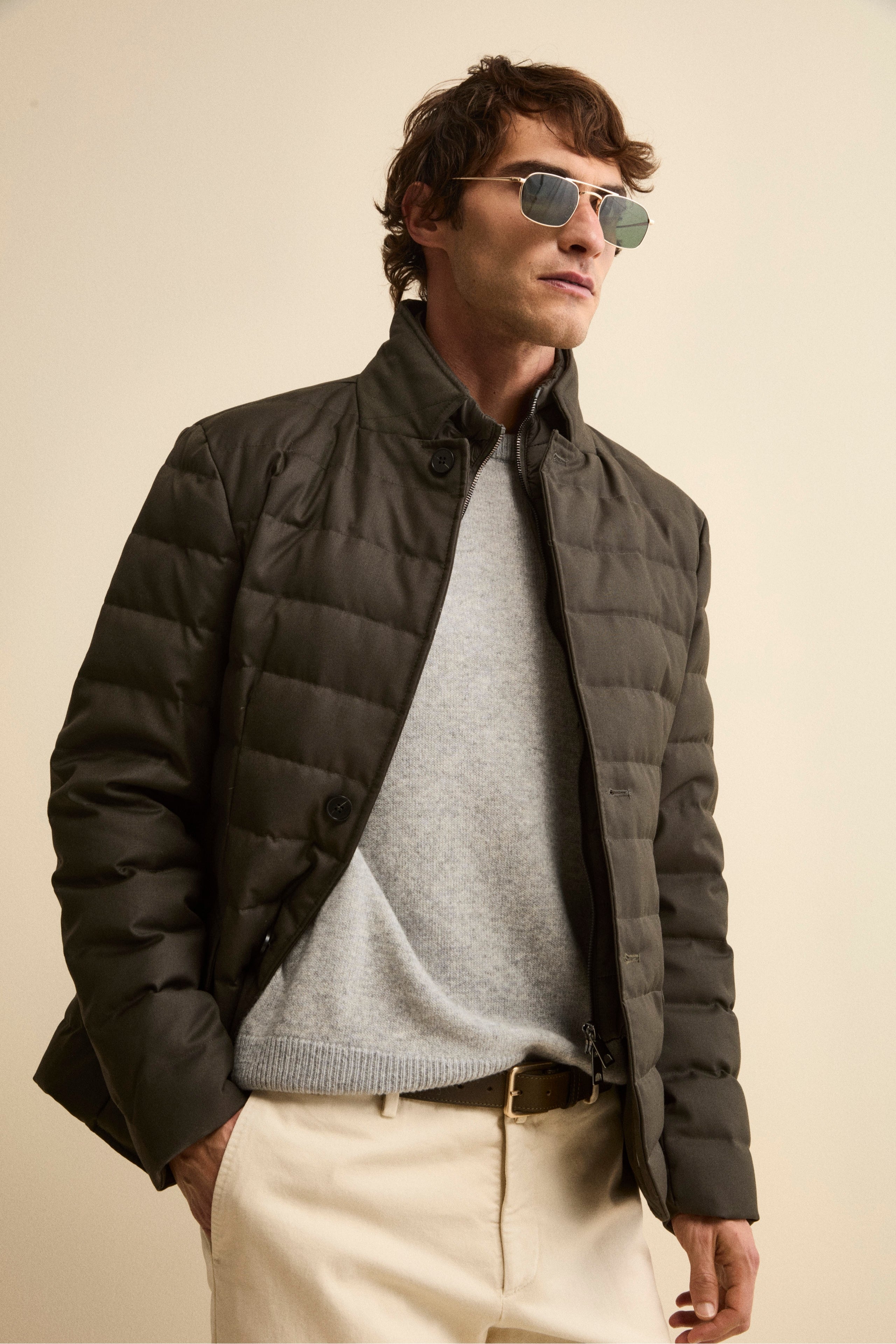 Padded Jacket with Bib - -