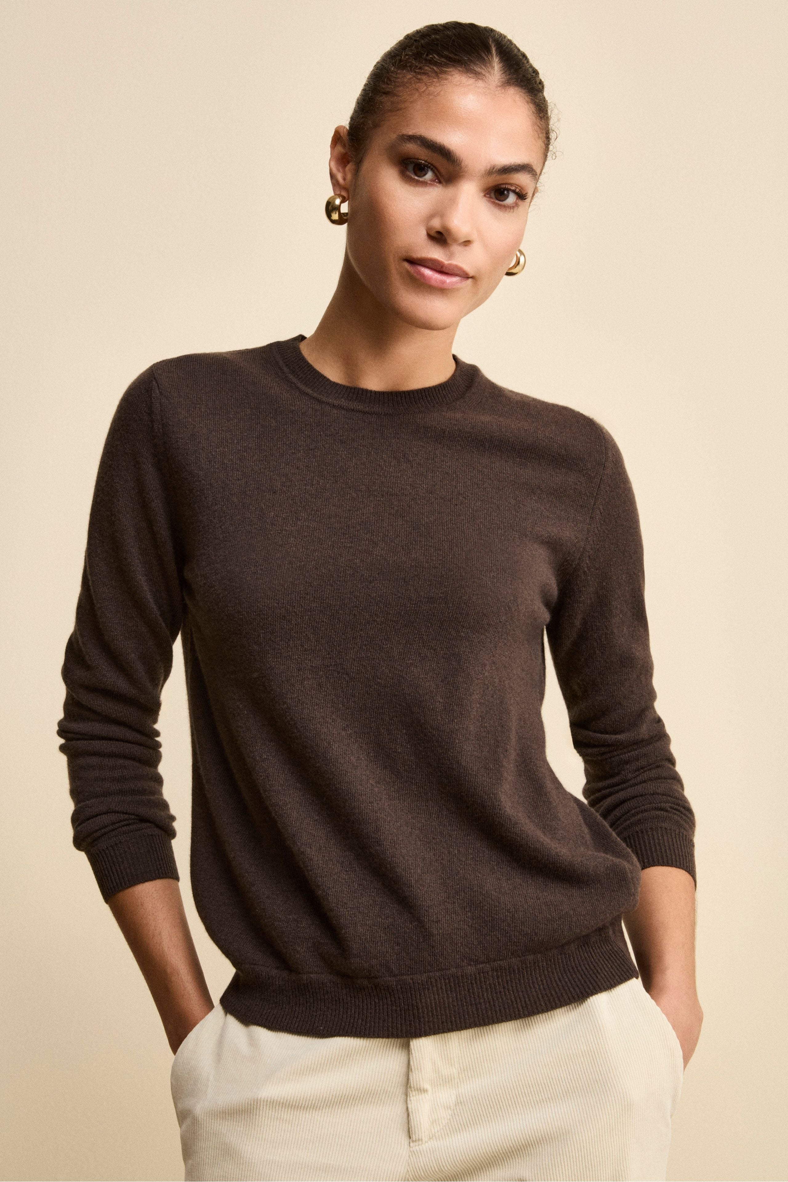 Wool and cashmere crewneck - MINK