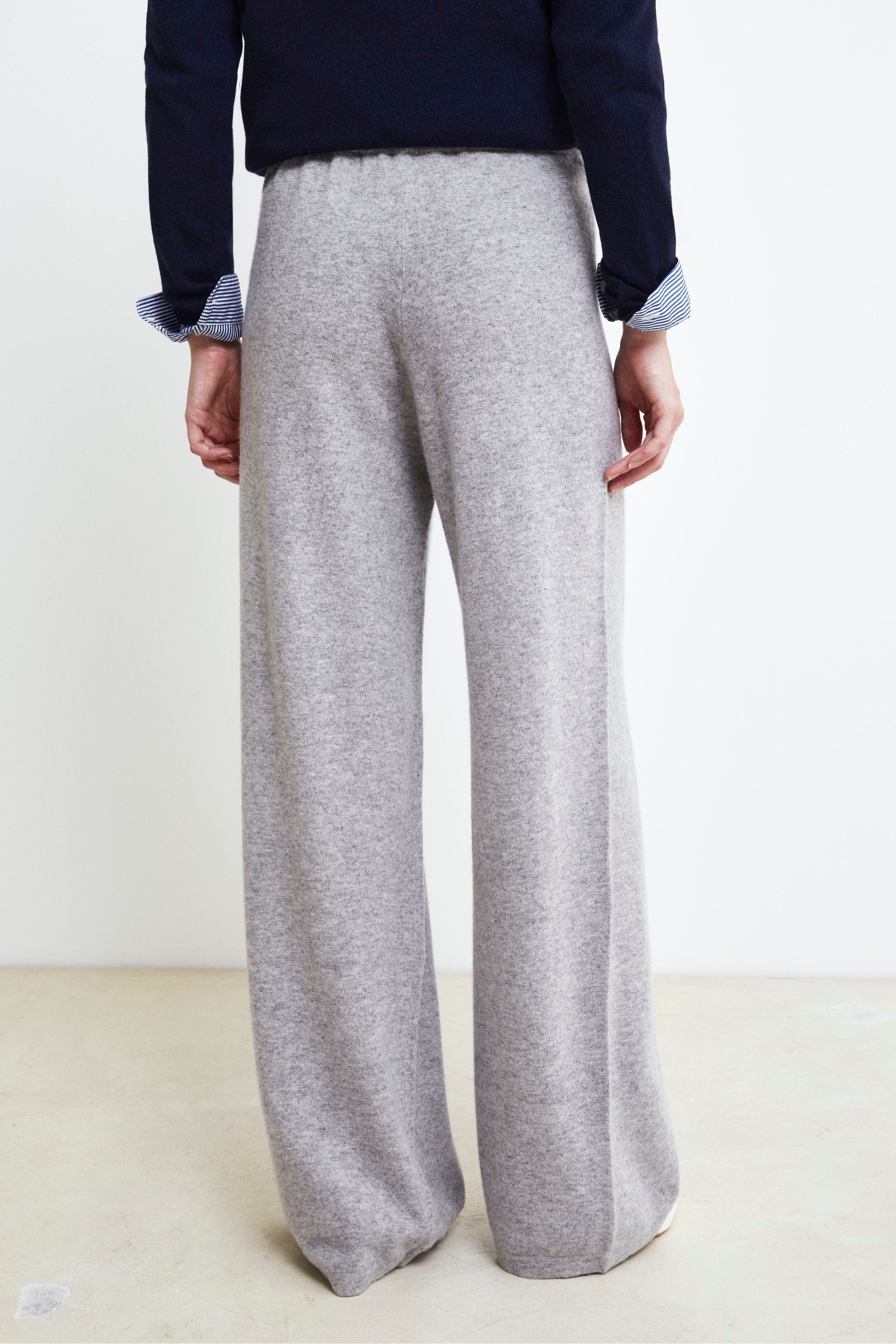 Pantalone in lana e cashmere - CENERE