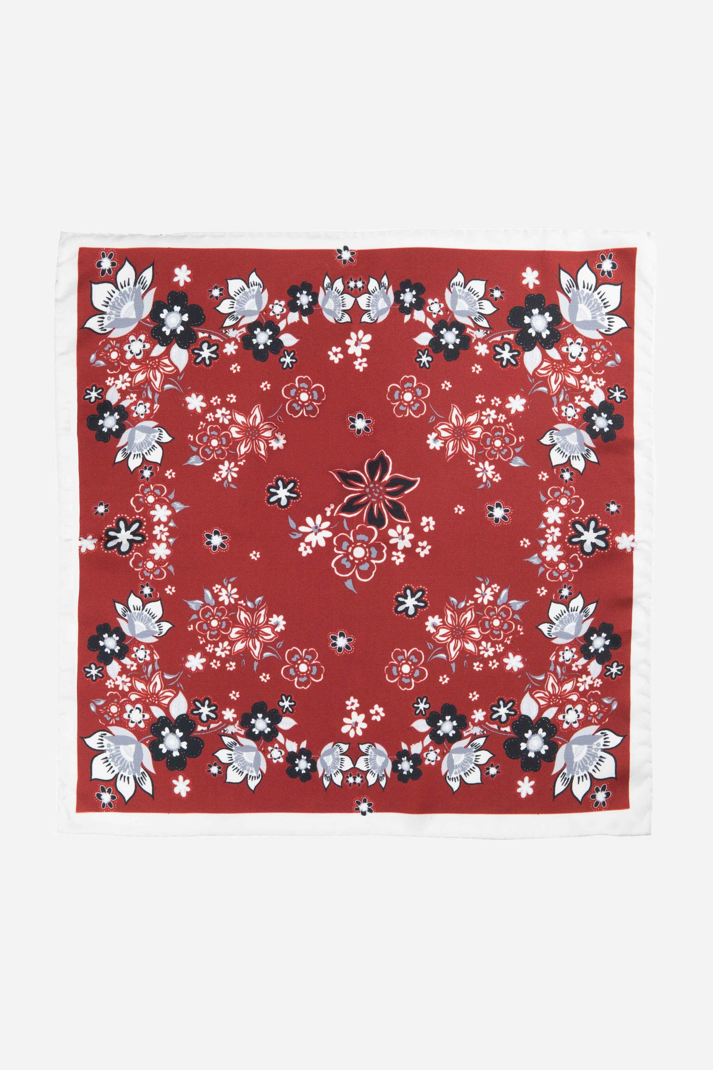 Pochette fantasia floreale - FANT. BORDEAUX