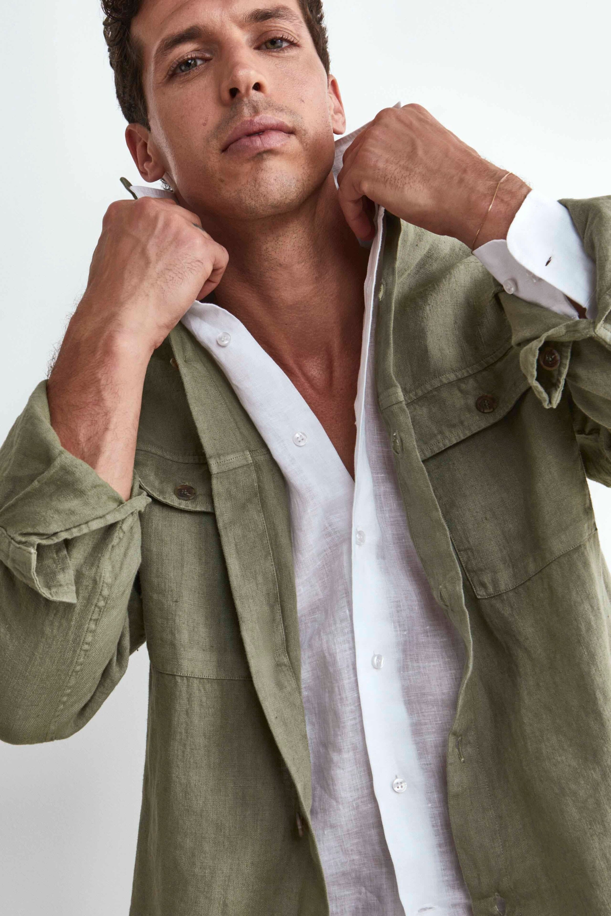 Giacca Verde Sahariana - VERDE MILITARE