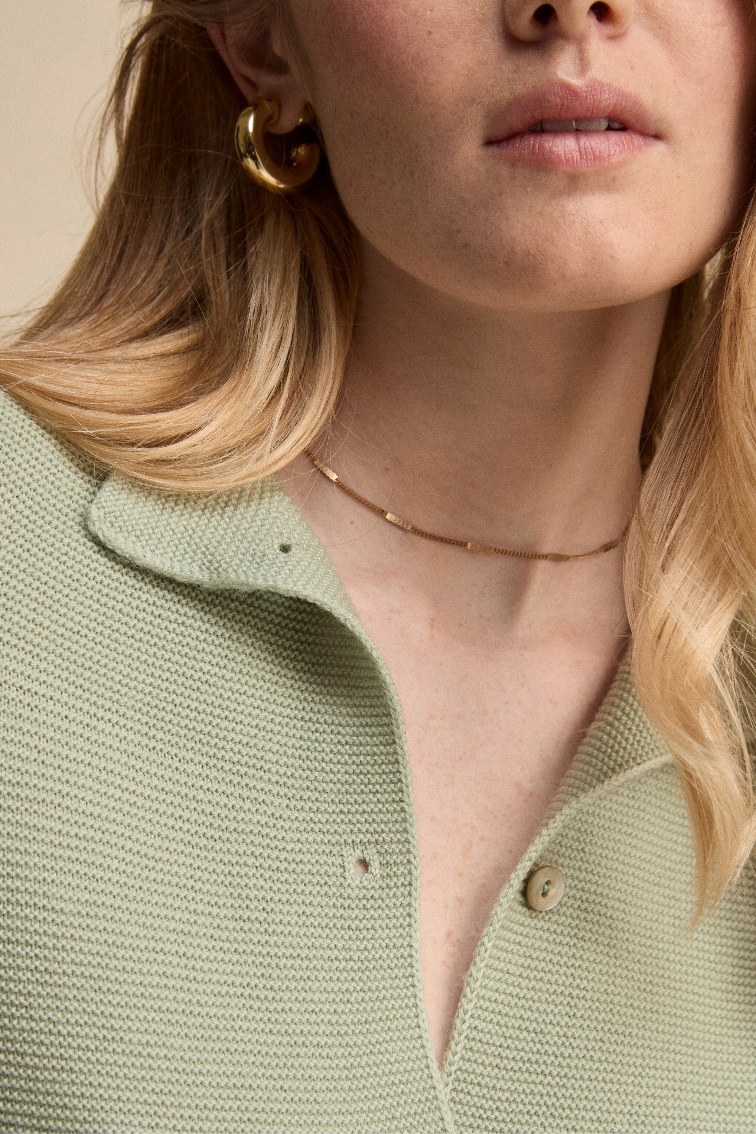 Cardigan corto in lana - SALVIA