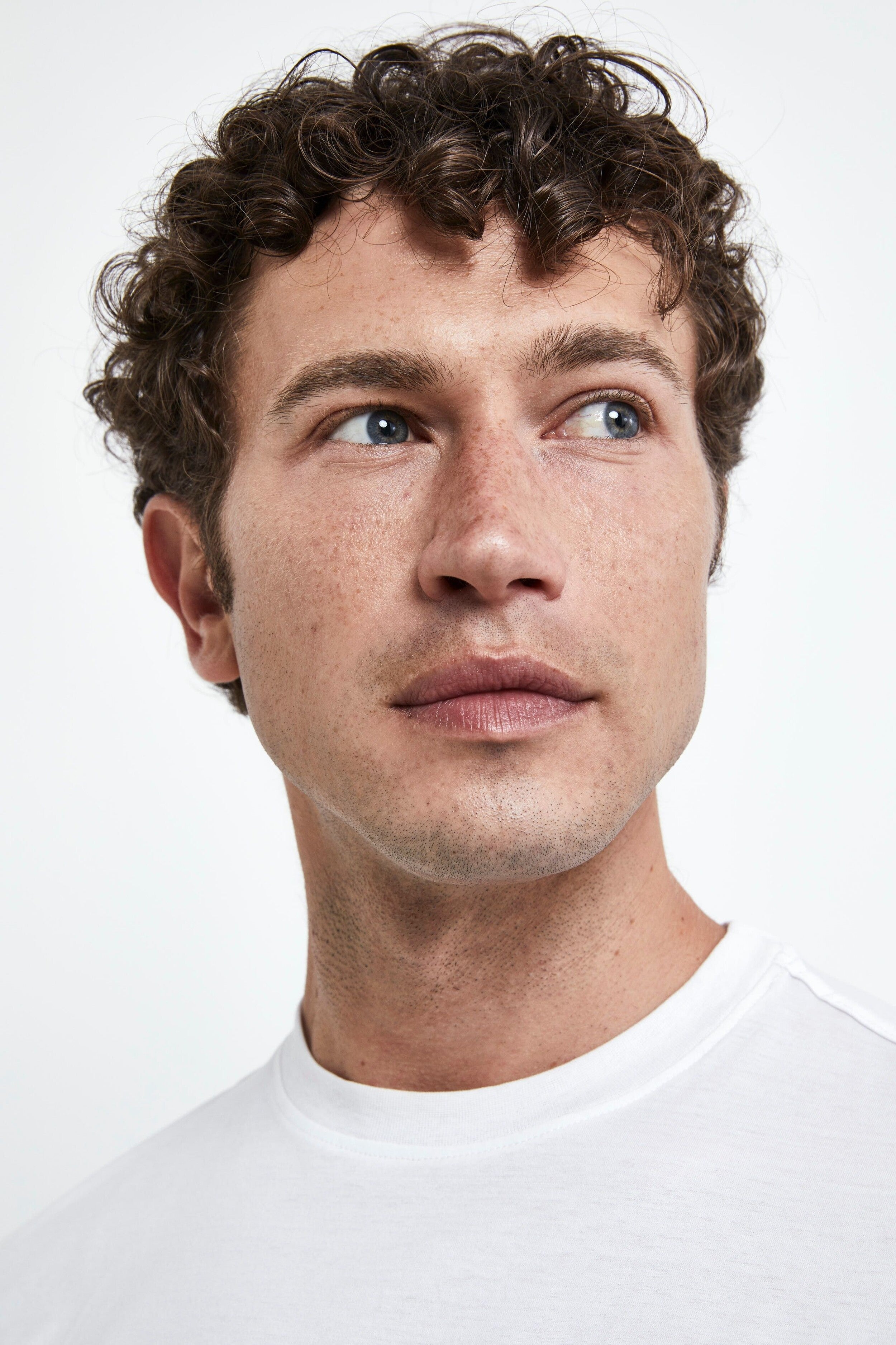 T-Shirt Slim in Filo di Scozia - BIANCO