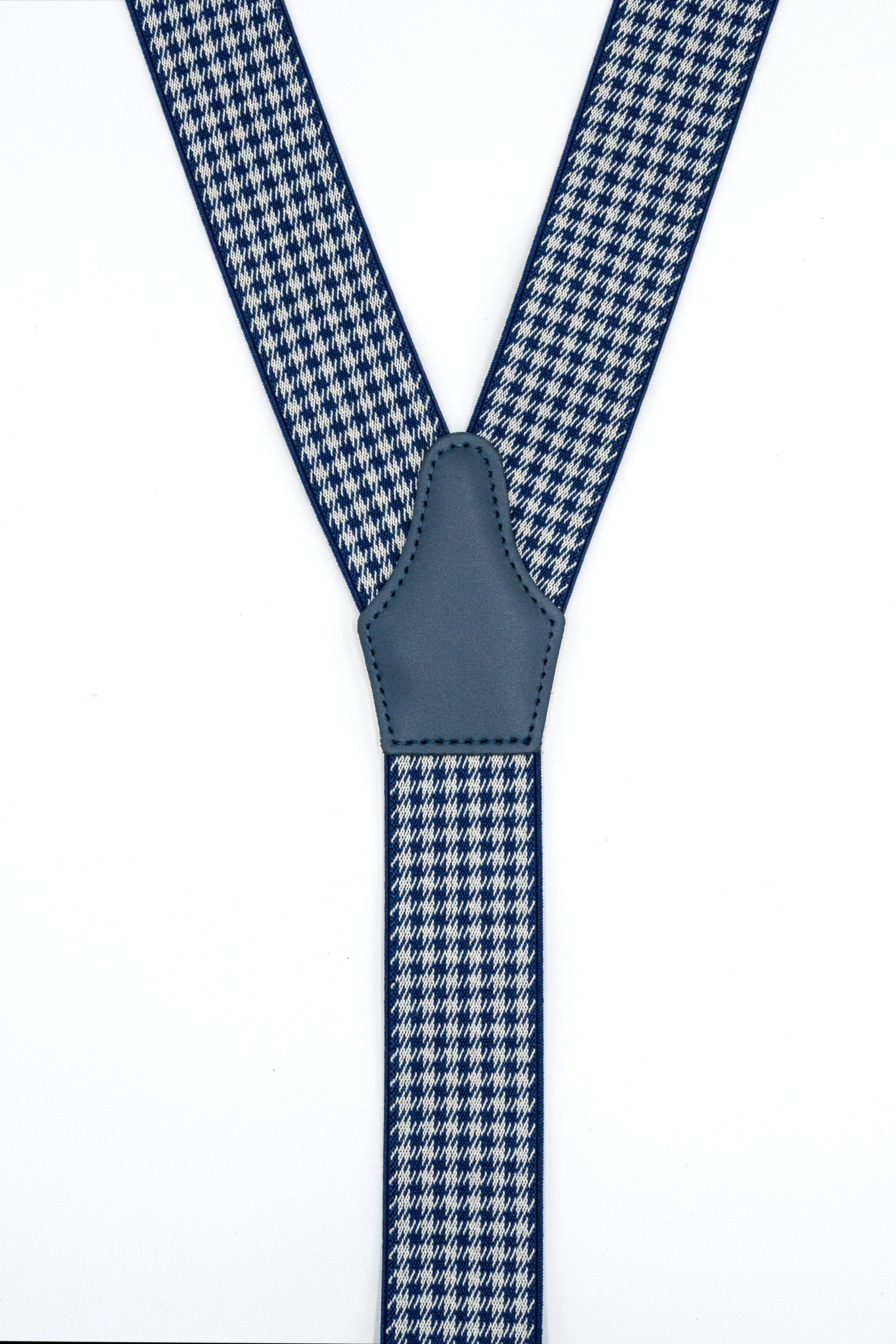 Bretelle Fantasia con Clip e Asole in Pelle - FANT. GRIGIO