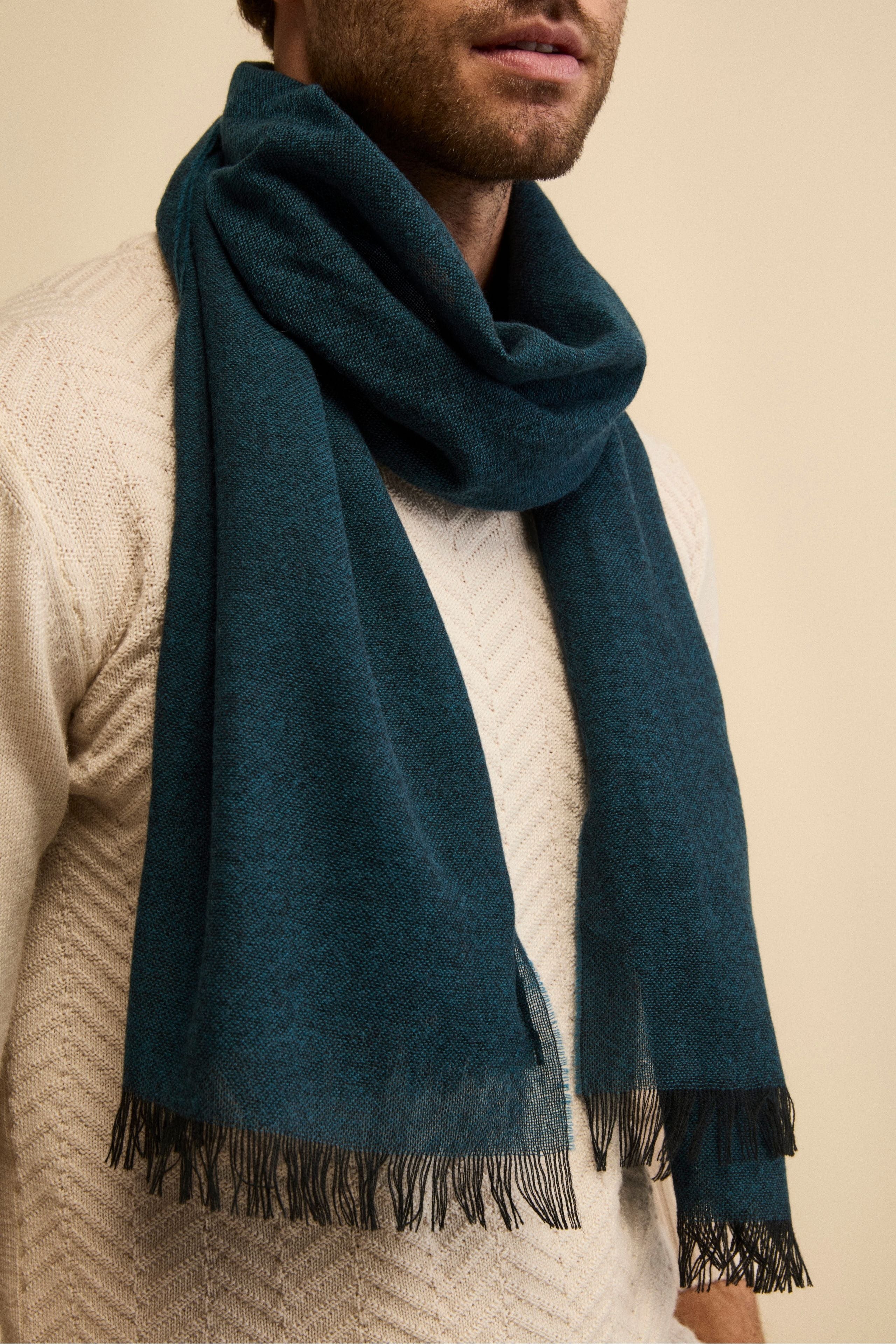 Virgin Wool Stole - TEAL
