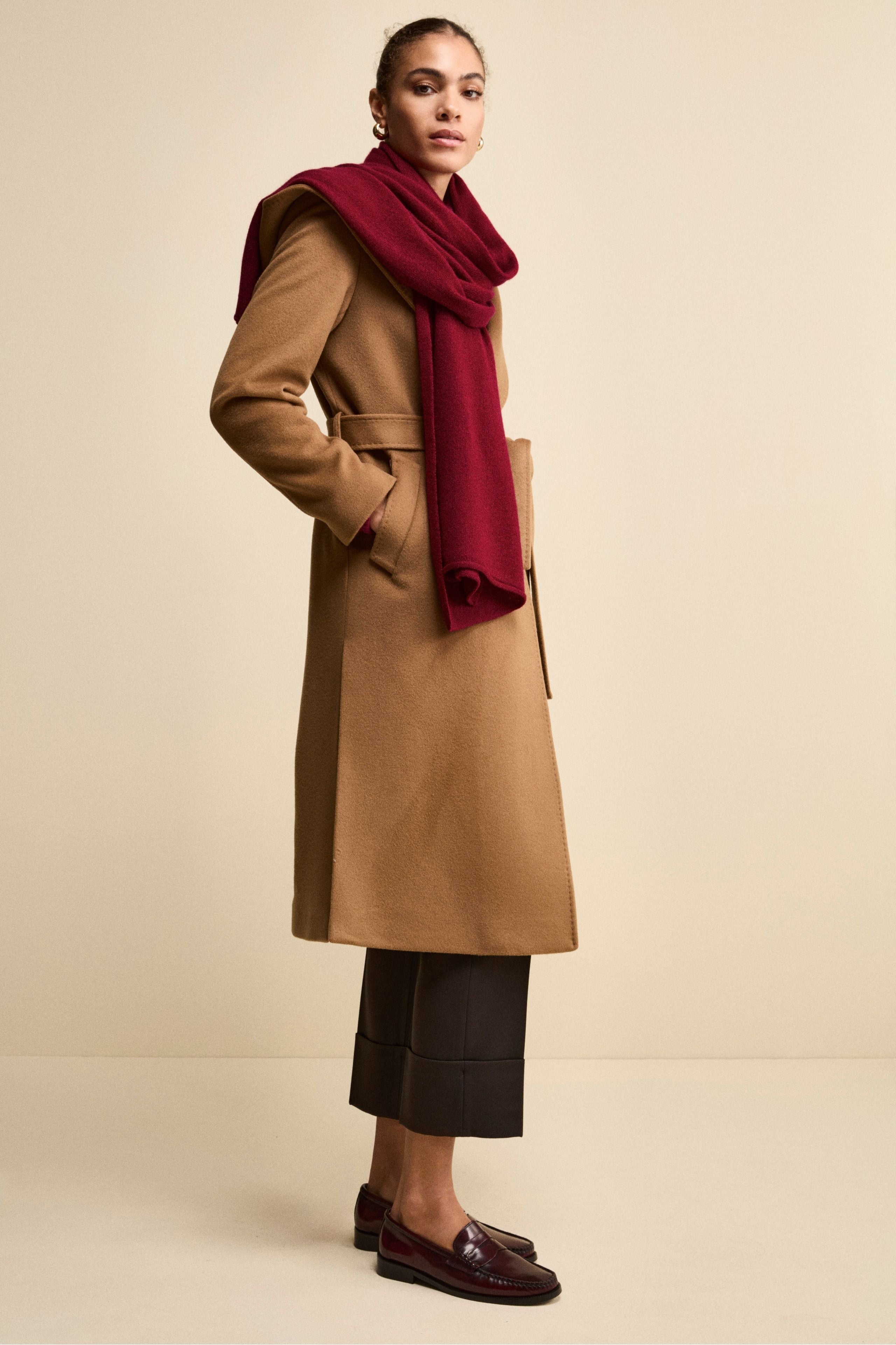Cashmere scarf - Burgundy