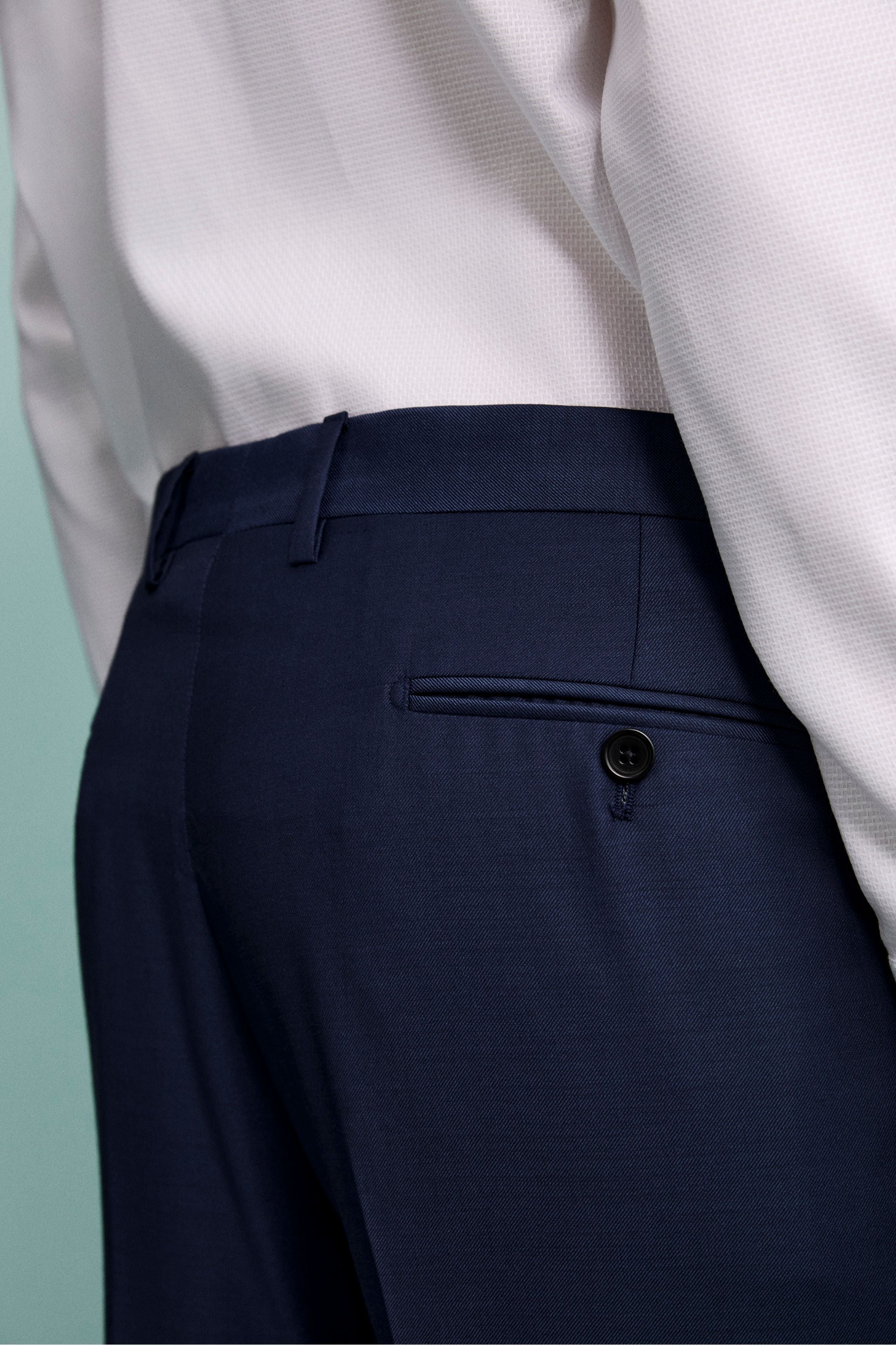 Pantalone da Cerimonia in Lana Vergine Drop 6 - BLU