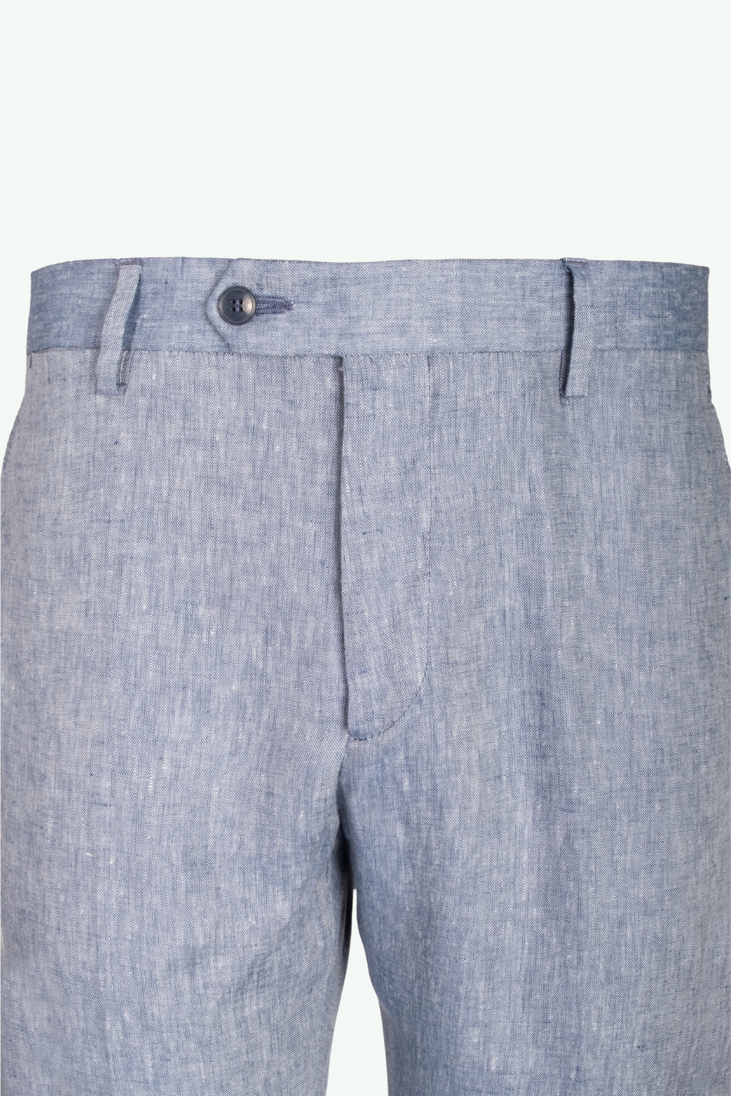 Pantalone Slim Fit in Lino con Pieghe - AVIO