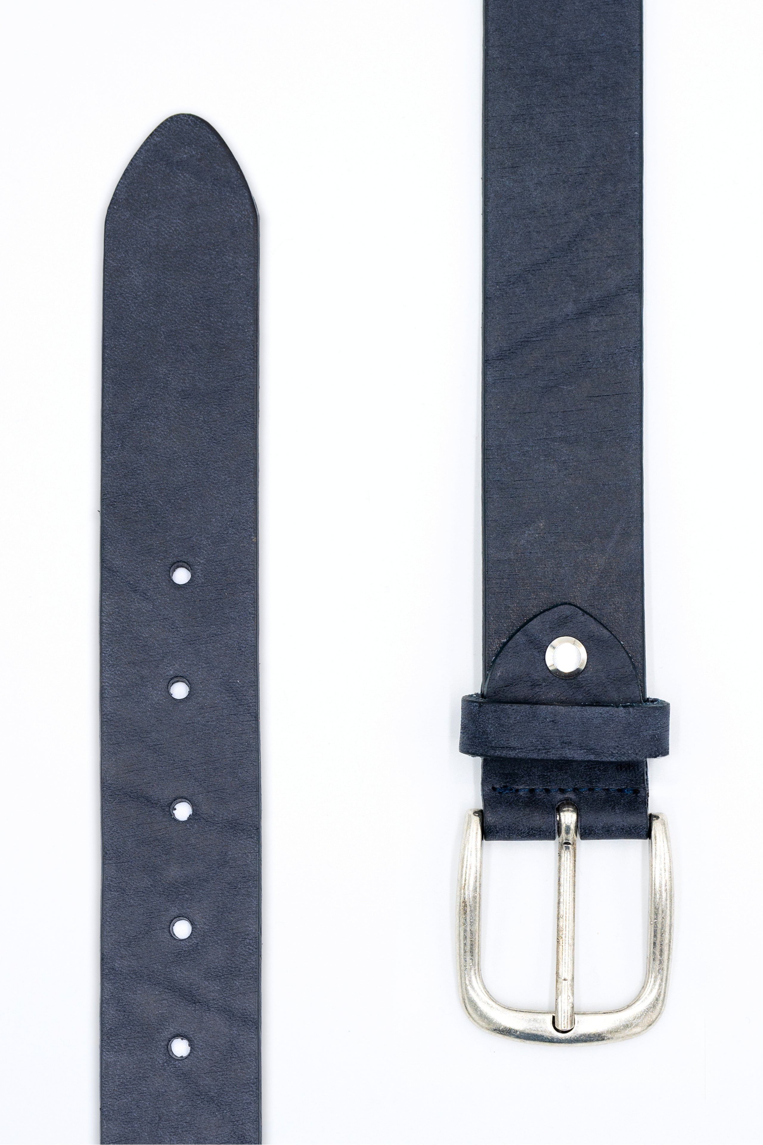 Cintura Basic in Pelle - BLU