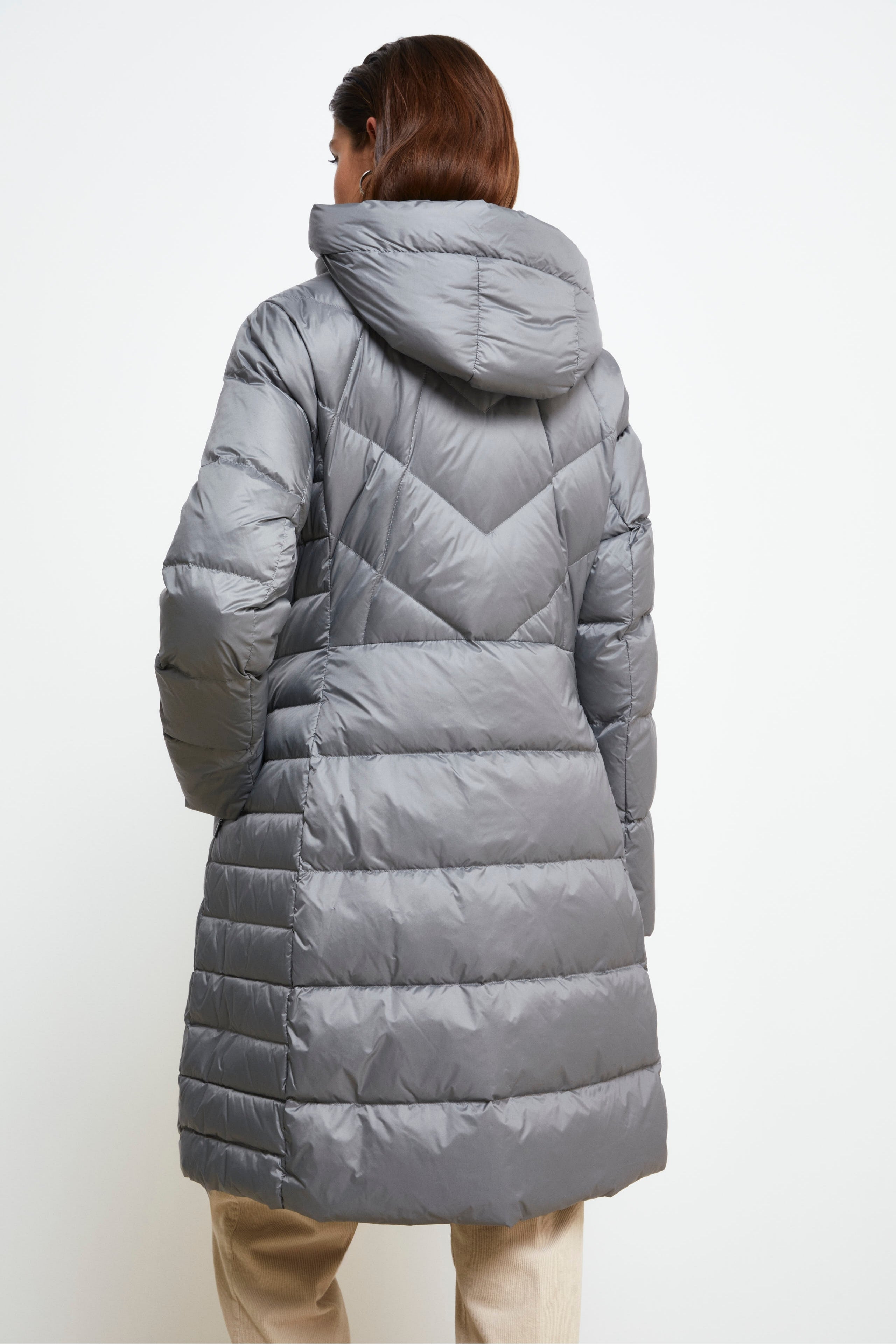 Giaccone Midi Imbottito - GRIGIO