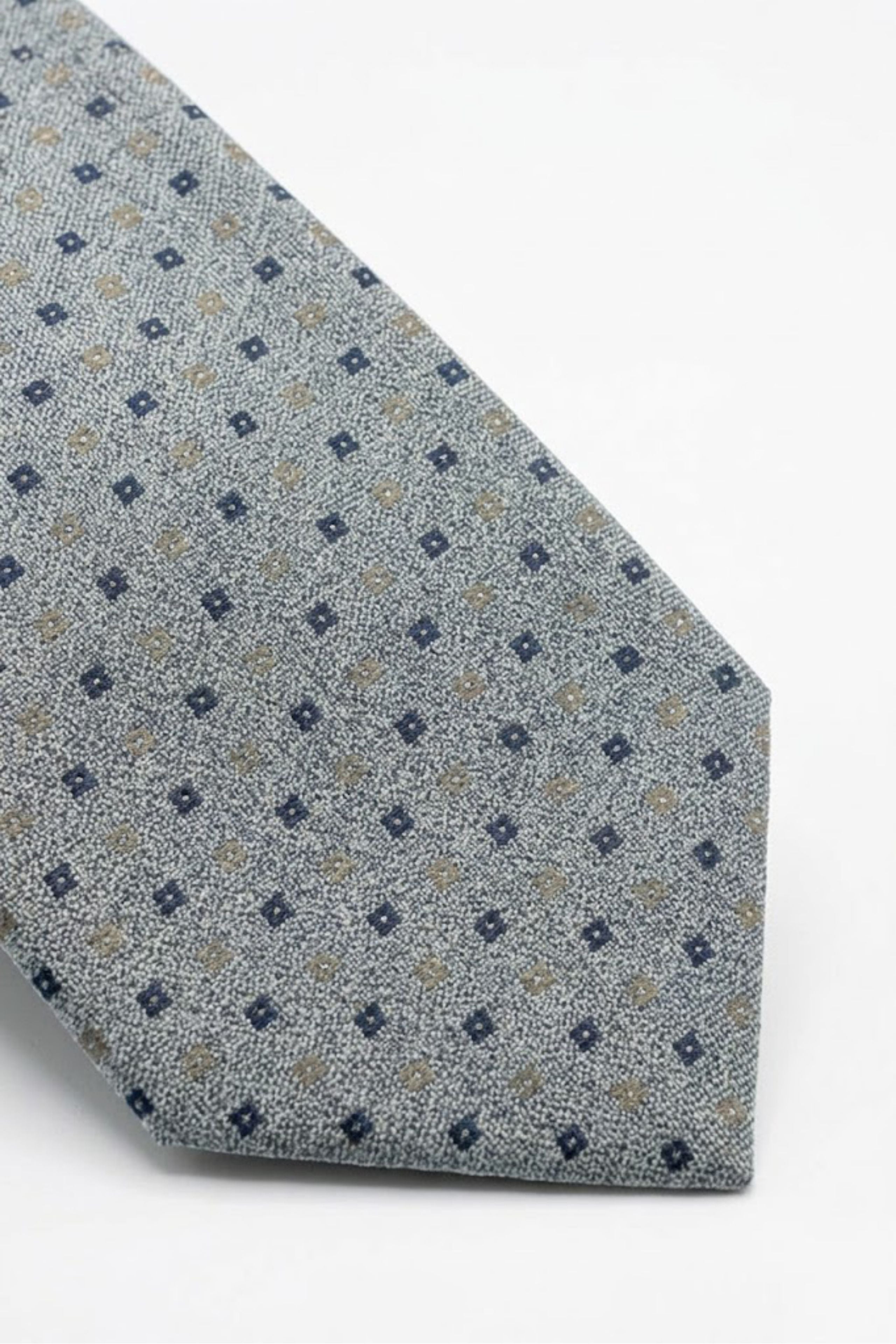 Cravate Jacquard à Motif Carreaux - Fantaisie