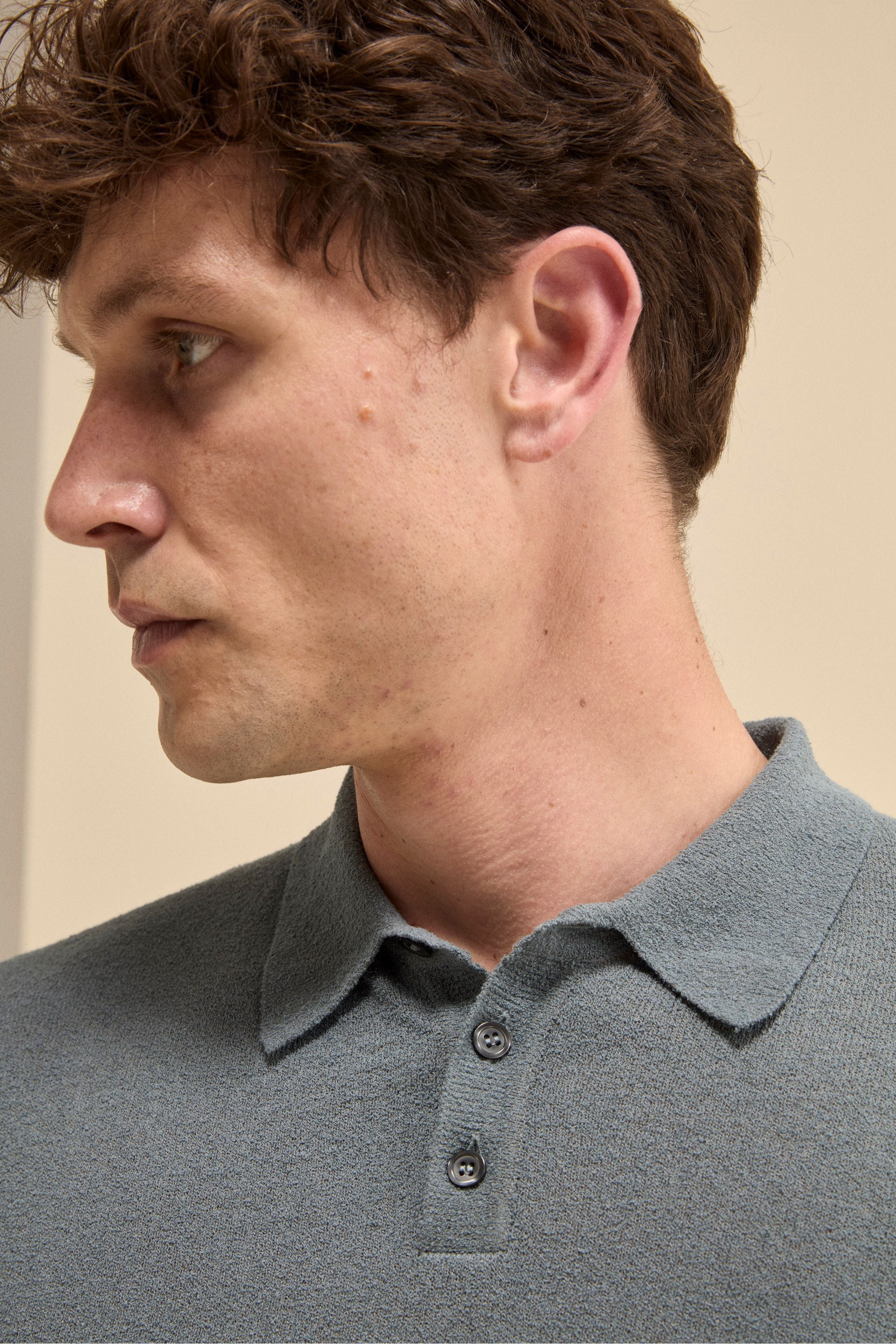 Polo bouclè in spugna - JEANS