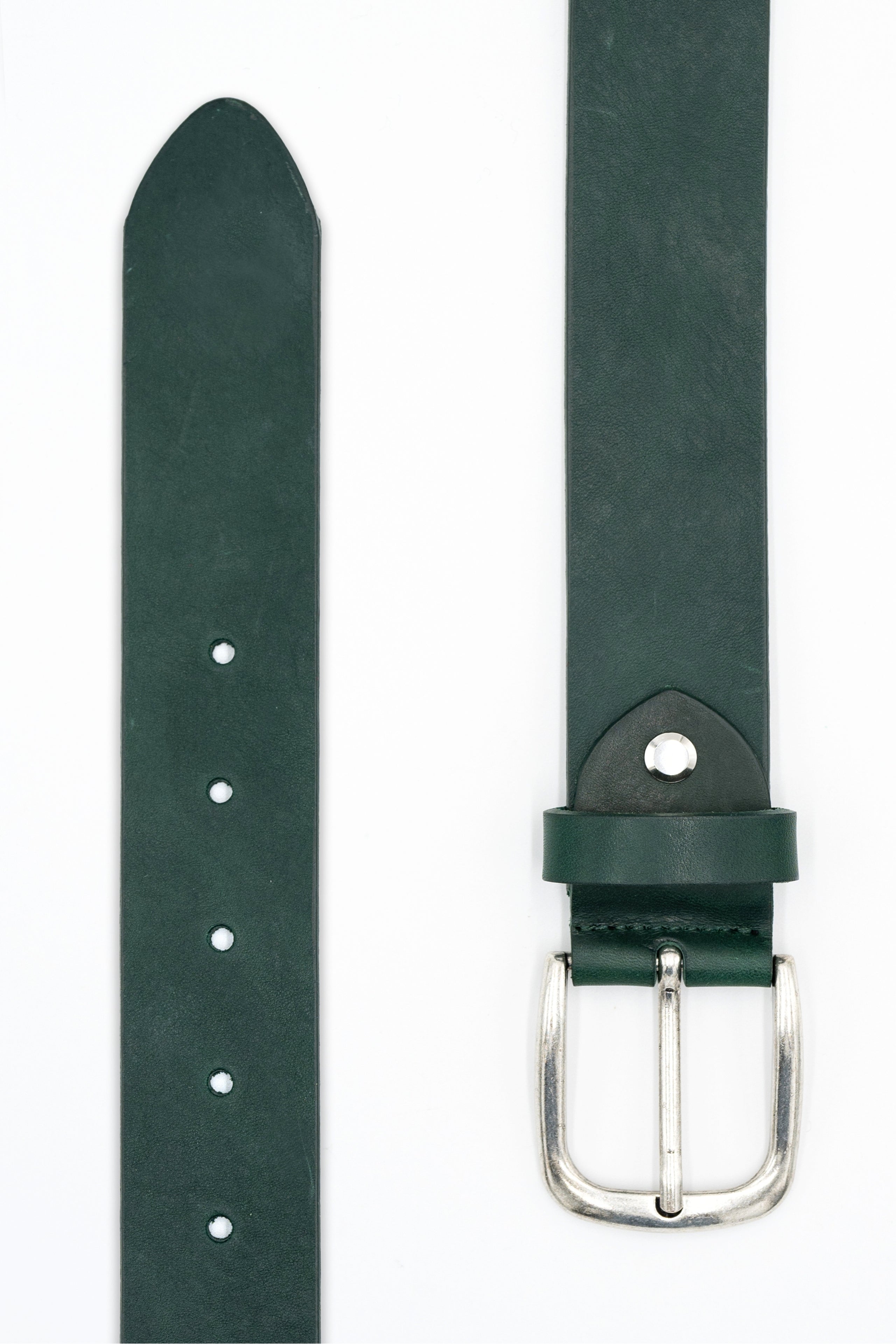 Cintura Basic in Pelle - VERDE