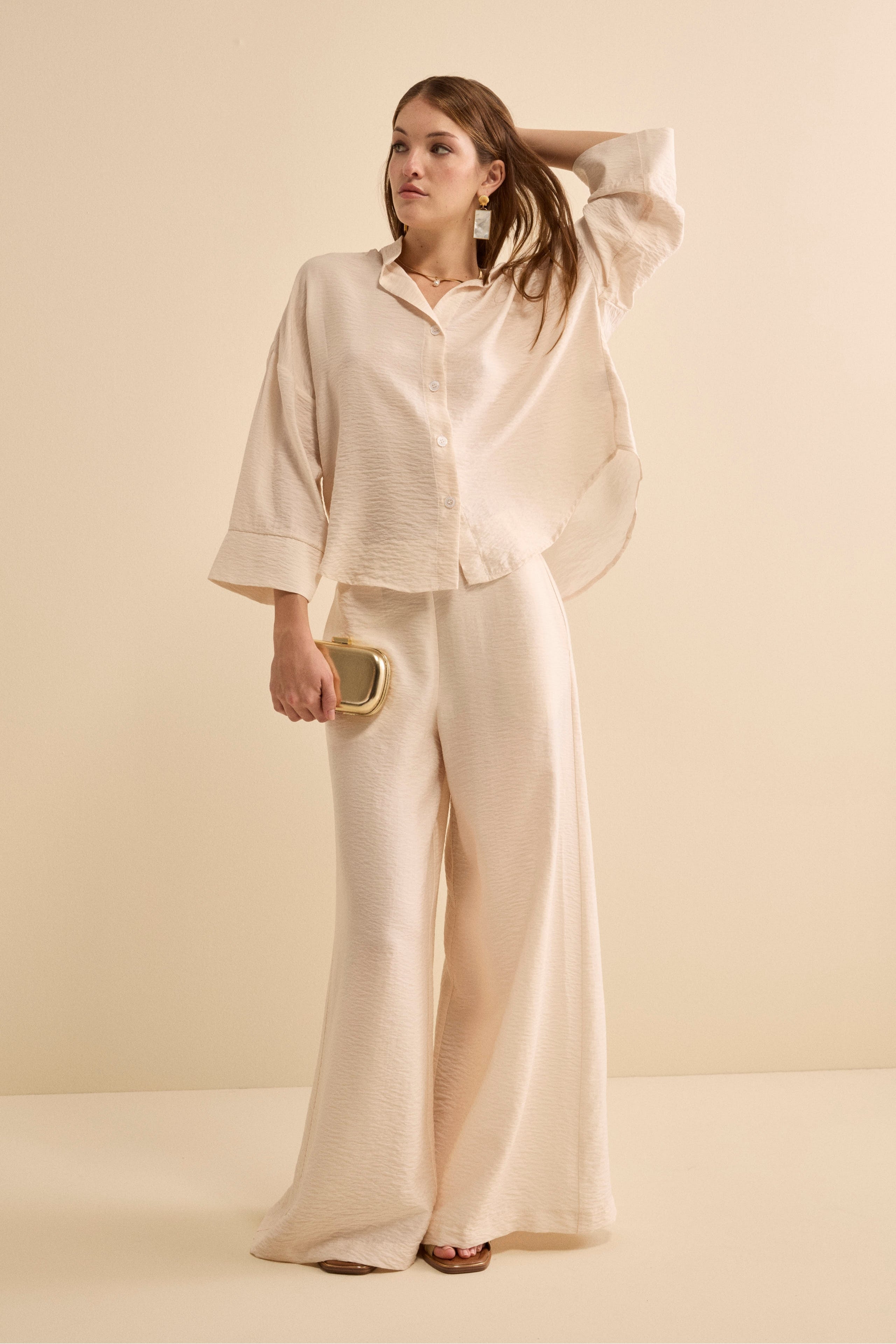 Pantalone Morbido con Elastico - BIANCO