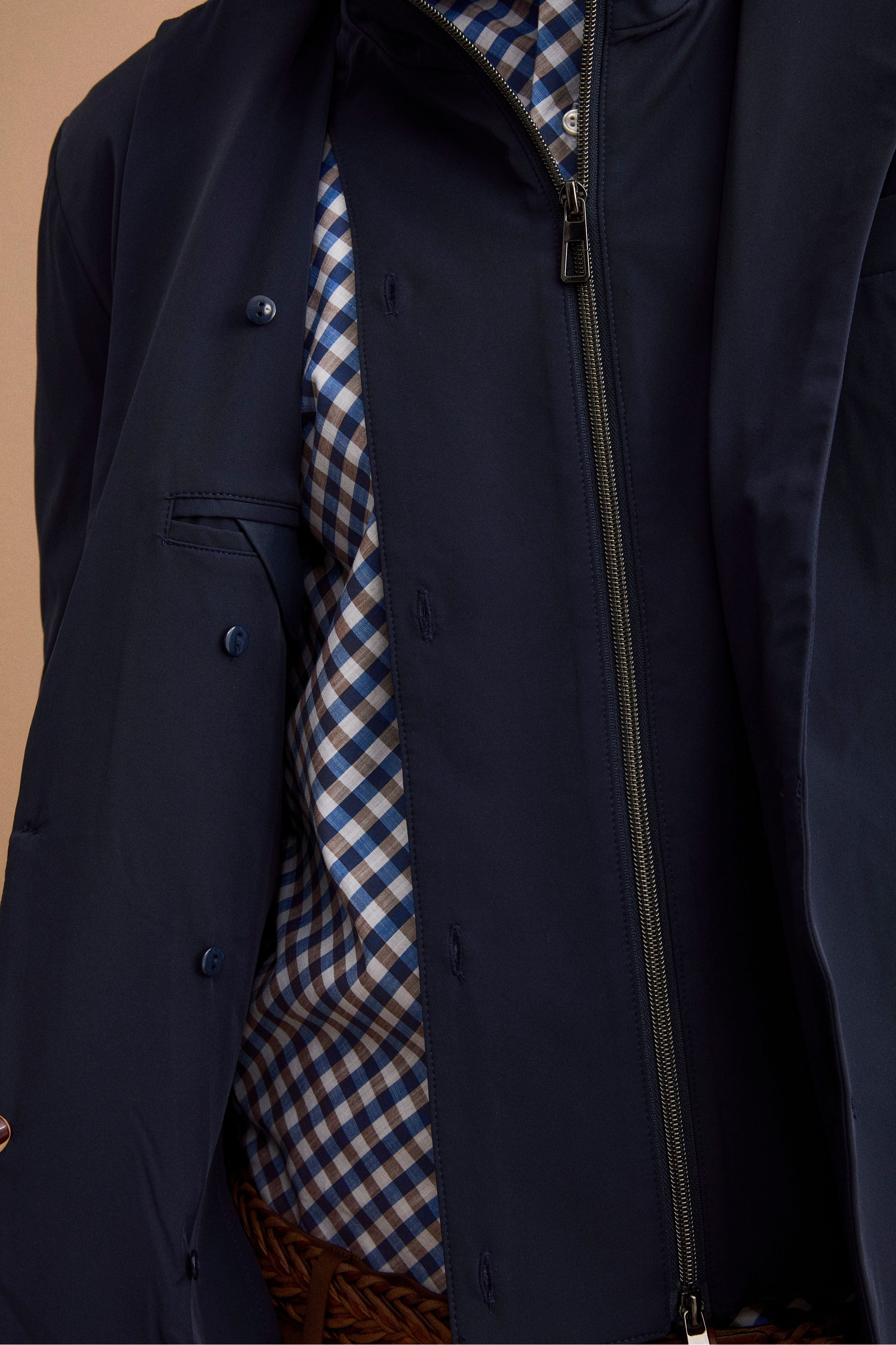 Giacca Tecnica Foderata con Corpetto - BLU