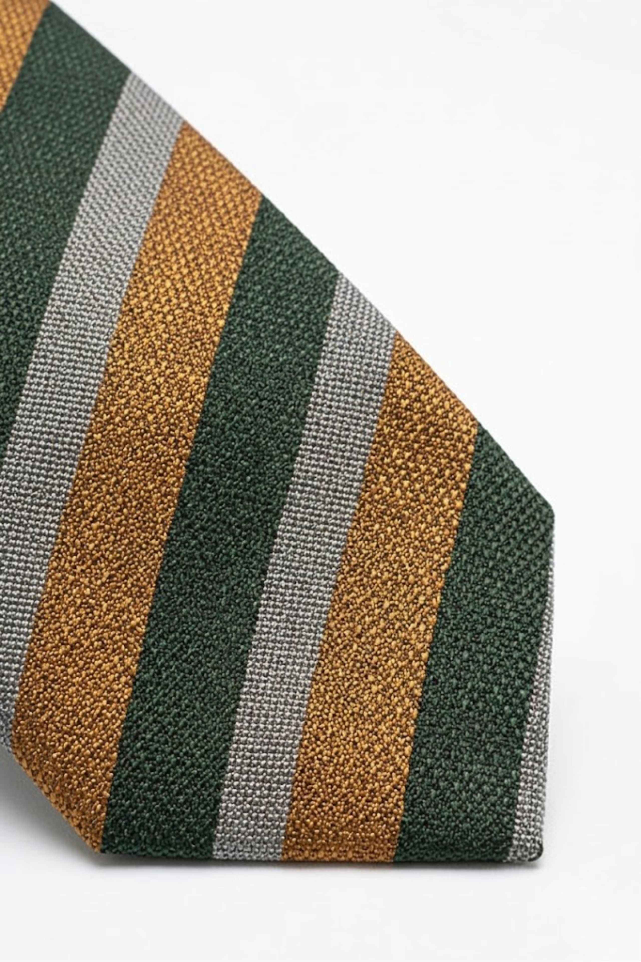 Cravate en Soie à Rayures - -