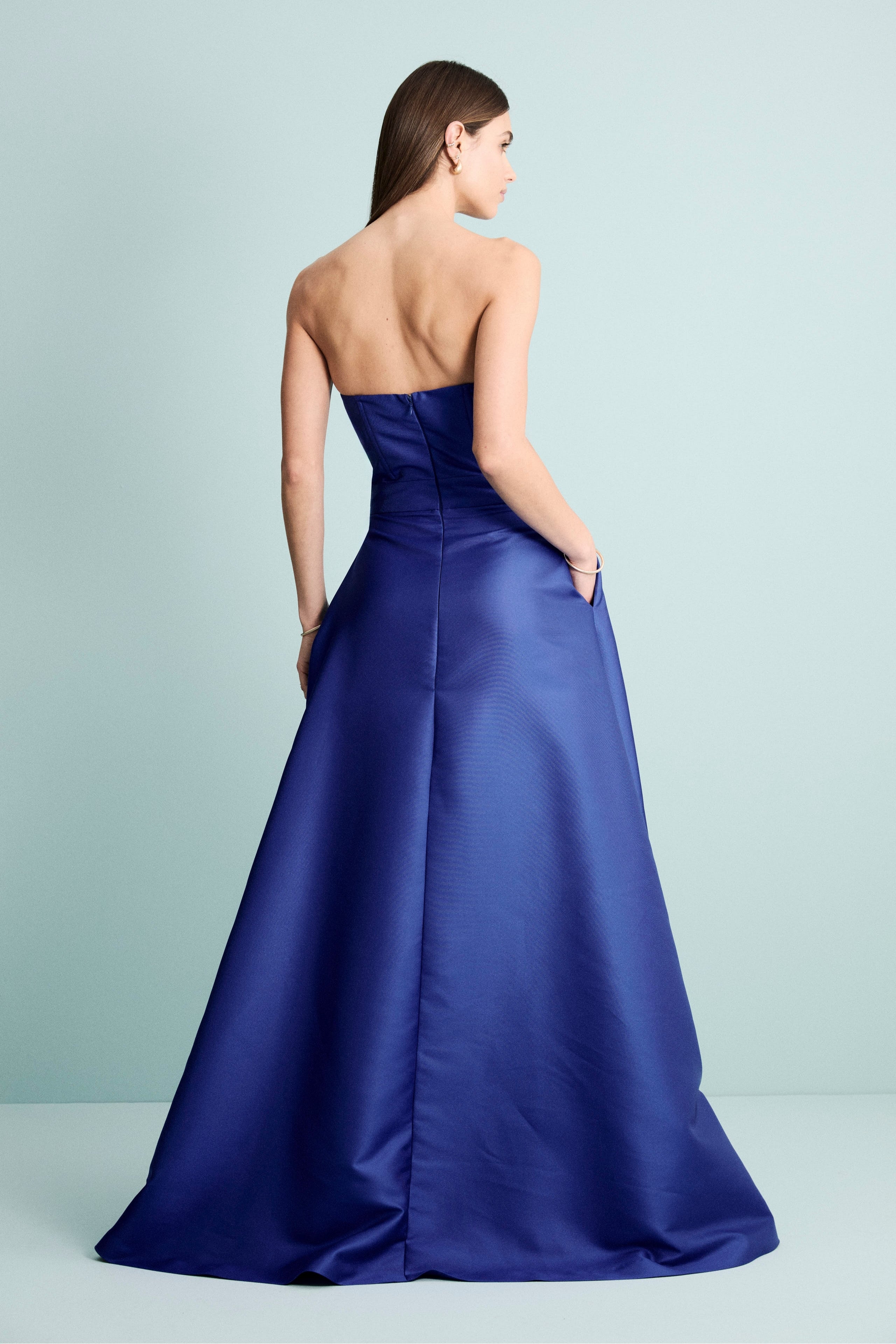 Abito Mikado Lungo da Cerimonia - BLUETTE